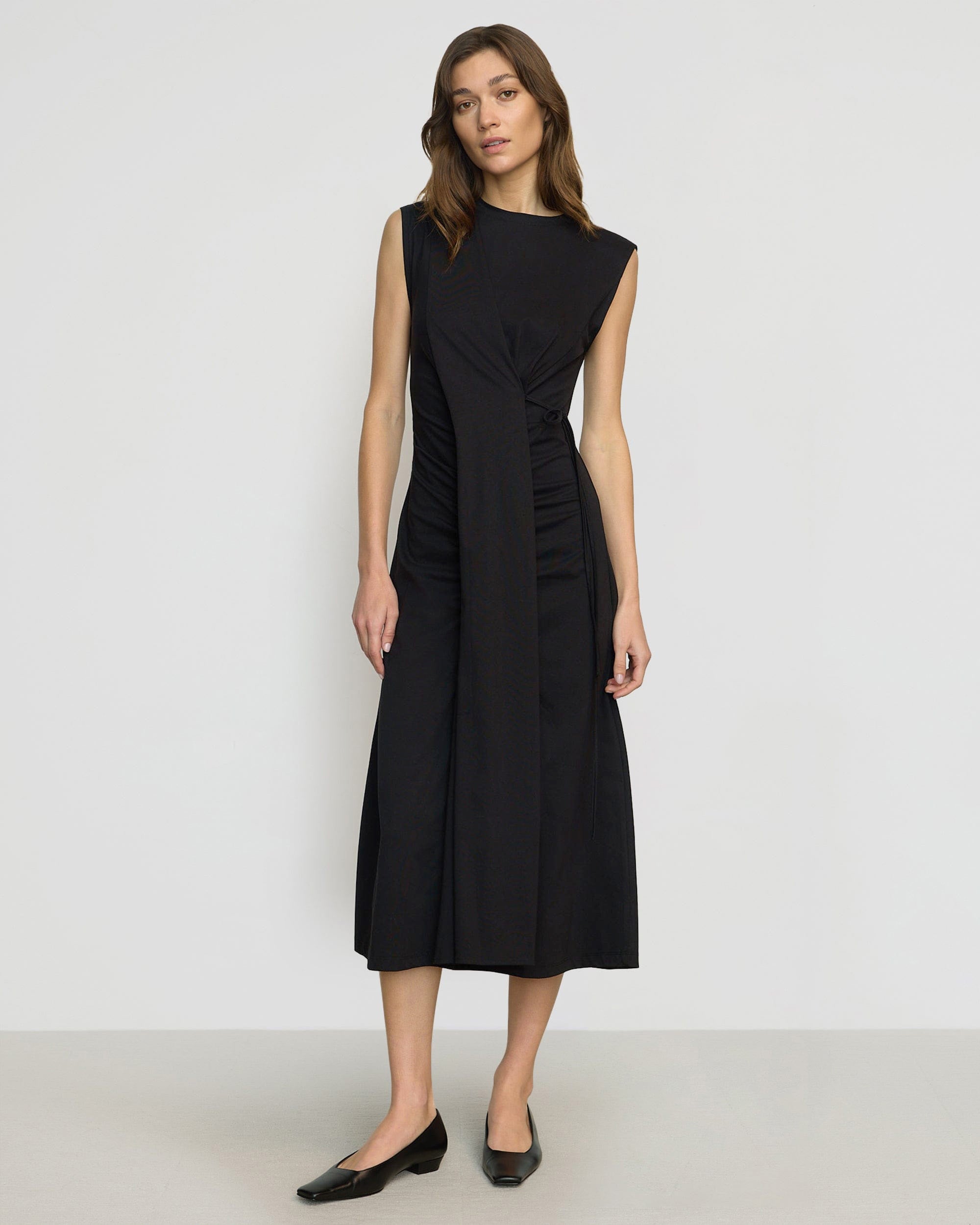 Agnes Twist-Drape Jersey Dress - Image 4