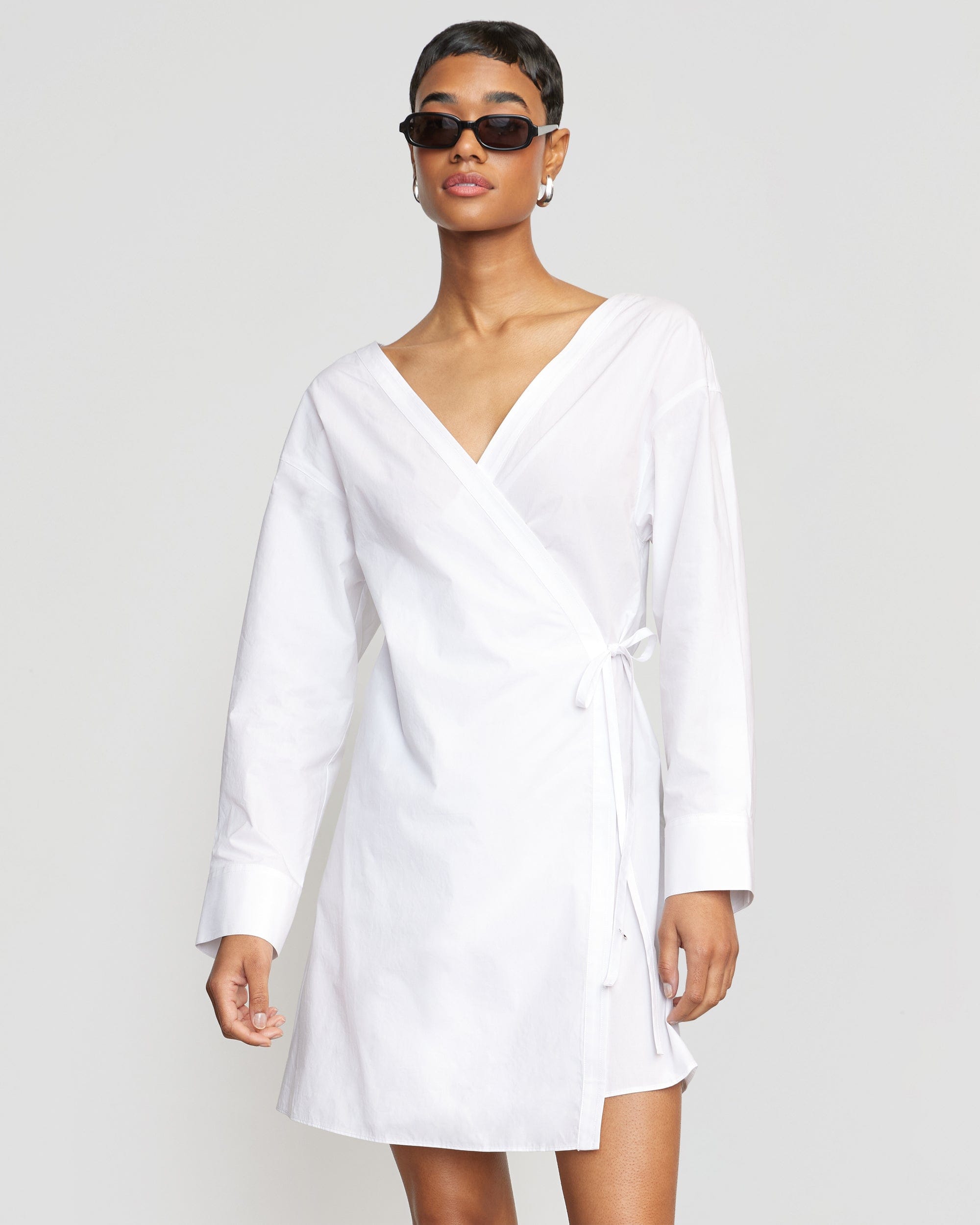 Ari V-Neck Wrap Dress - Image 4