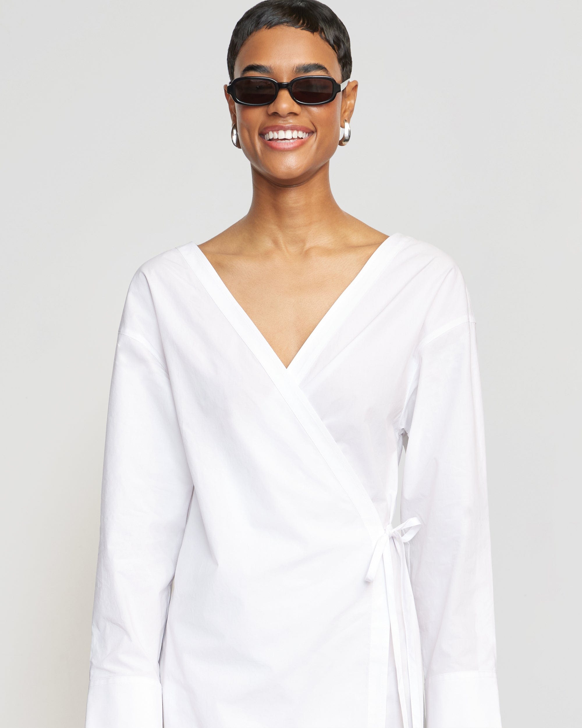 Ari V-Neck Wrap Dress - Image 6