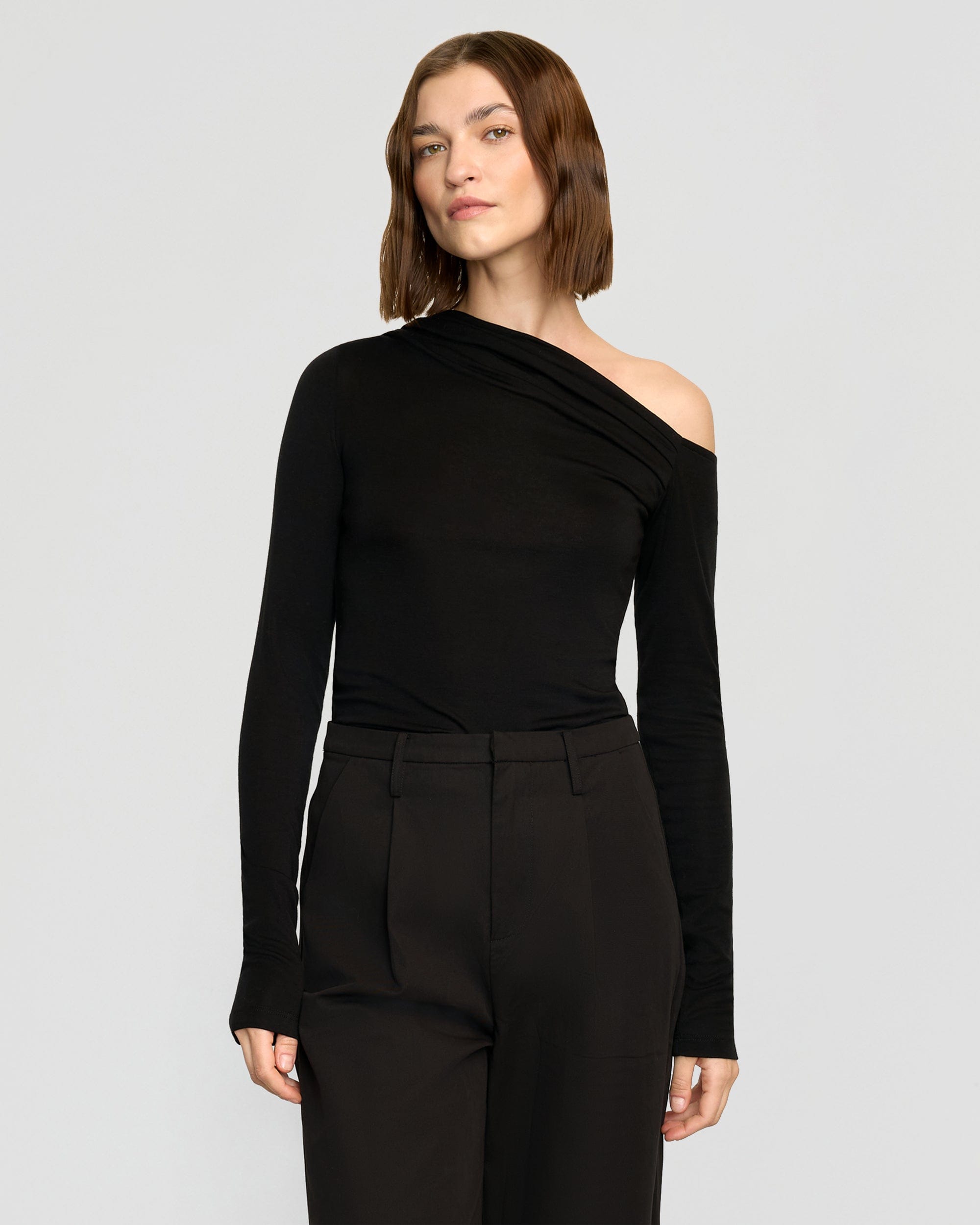Ayra Tencel-Wool Off-Shoulder Tee - Image 2