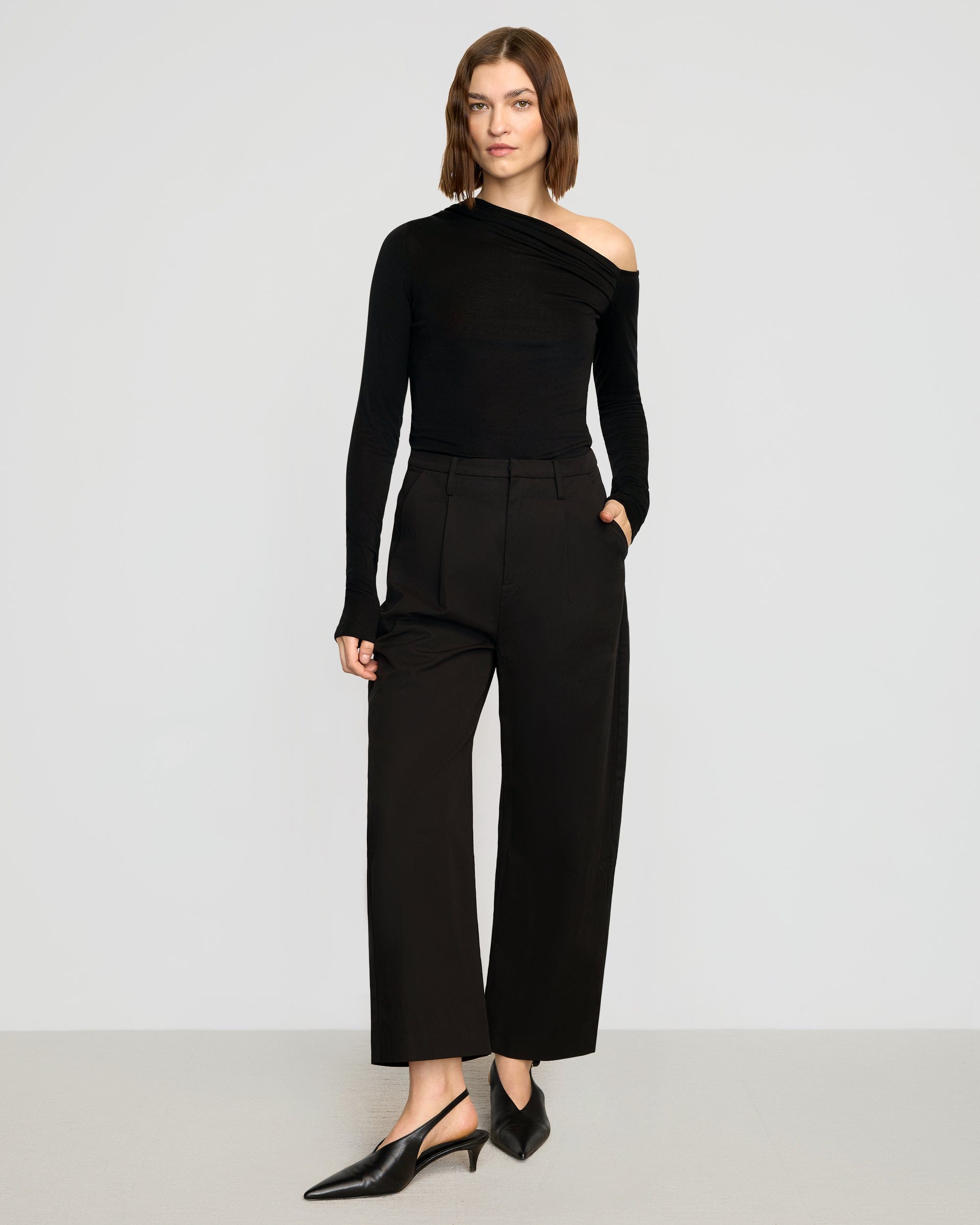 Ayra Tencel-Wool Off-Shoulder Tee - Image 3
