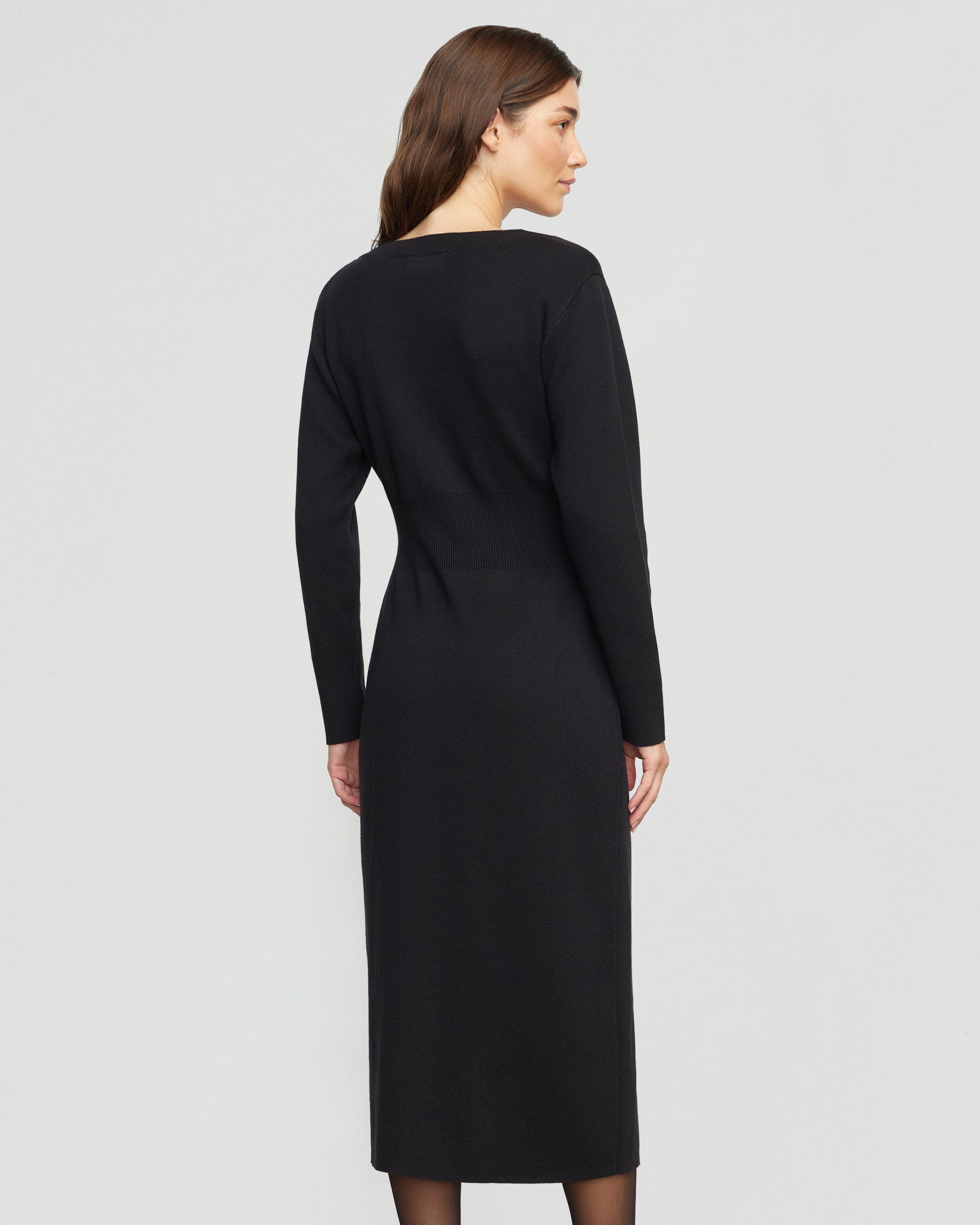 Bora Off-Shoulder V-Neck Sweater Dress - Image 7