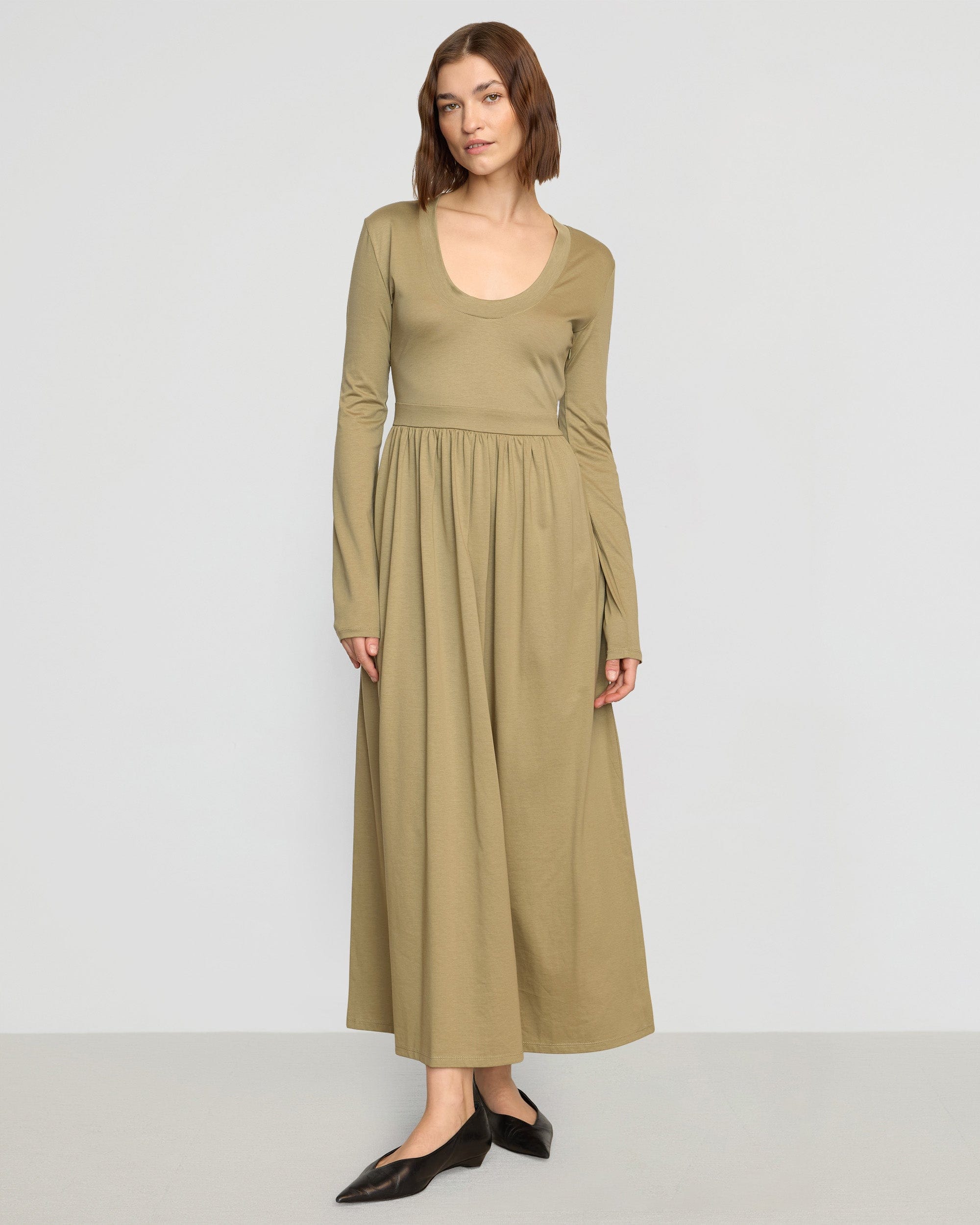 Cherie U-Neck Jersey Dress - Image 5