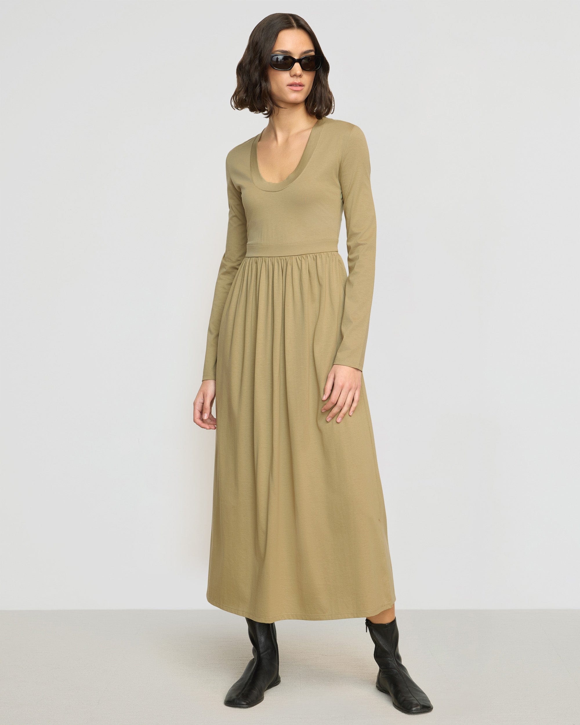 Cherie U-Neck Jersey Dress - Image 2