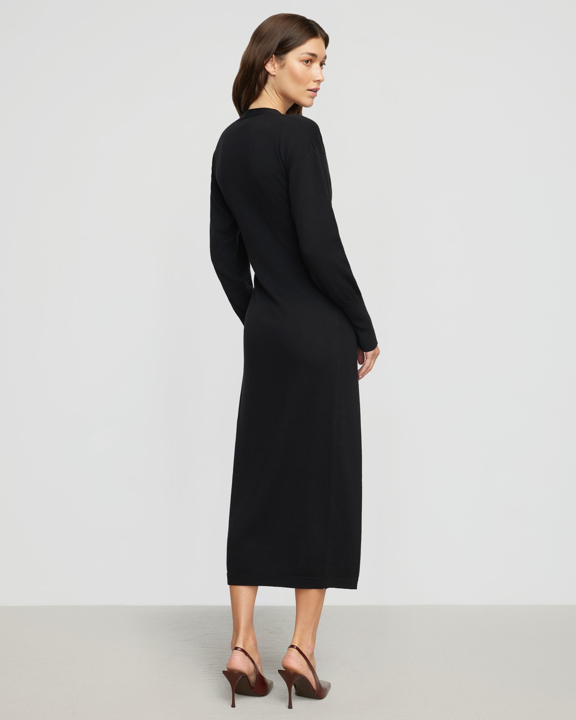 Linden Front-Wrap Sweater Dress - Image 6