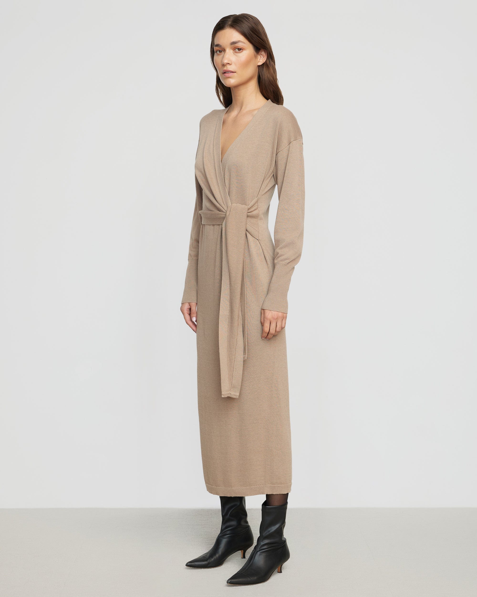 Linden Front-Wrap Sweater Dress - Image 5