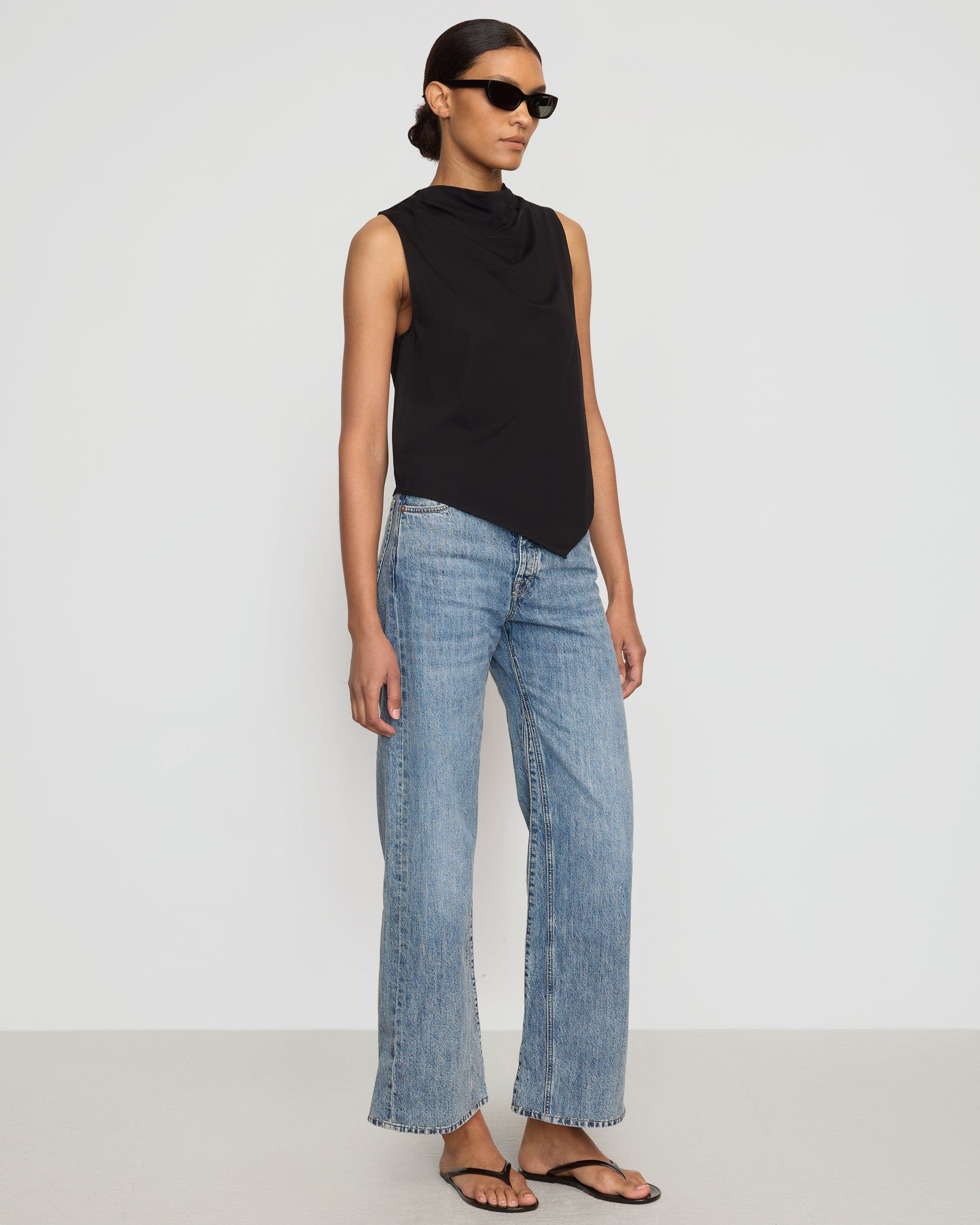 Marjorie Asymmetric-Hem Tee - Image 3