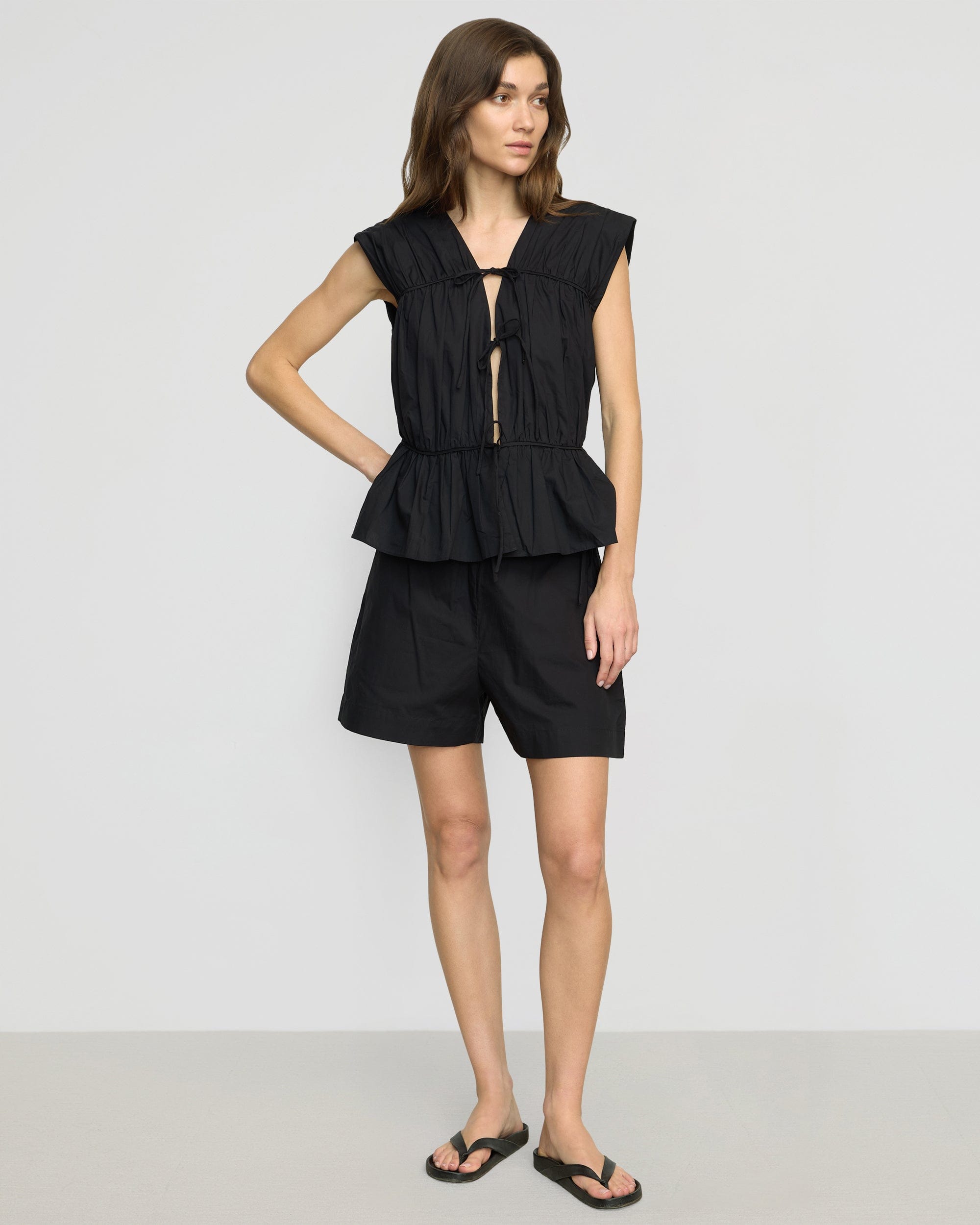 Neha Tie-Front Organic Cotton Blouse - Image 6