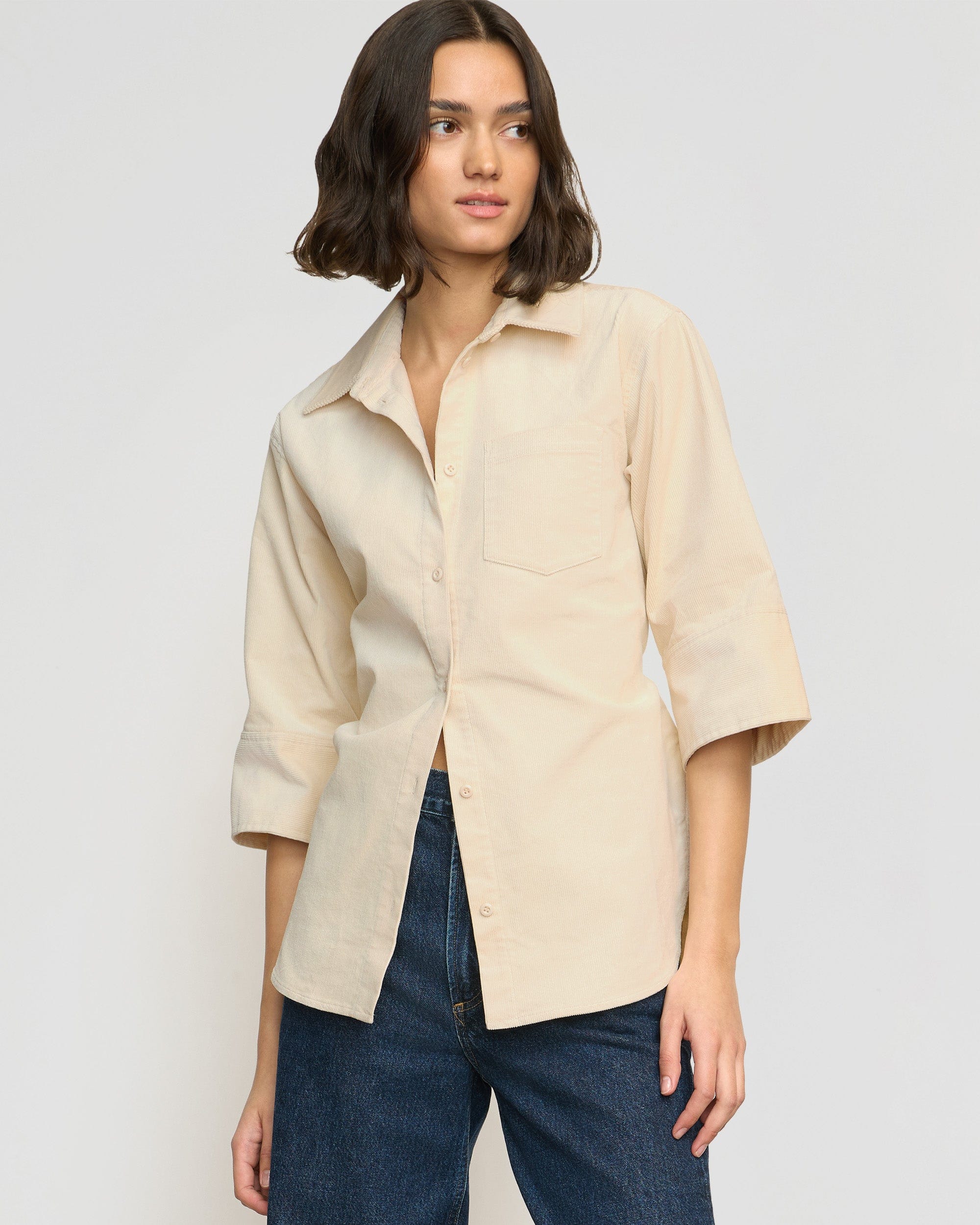 Remi Corduroy Button Shirt - Image 3