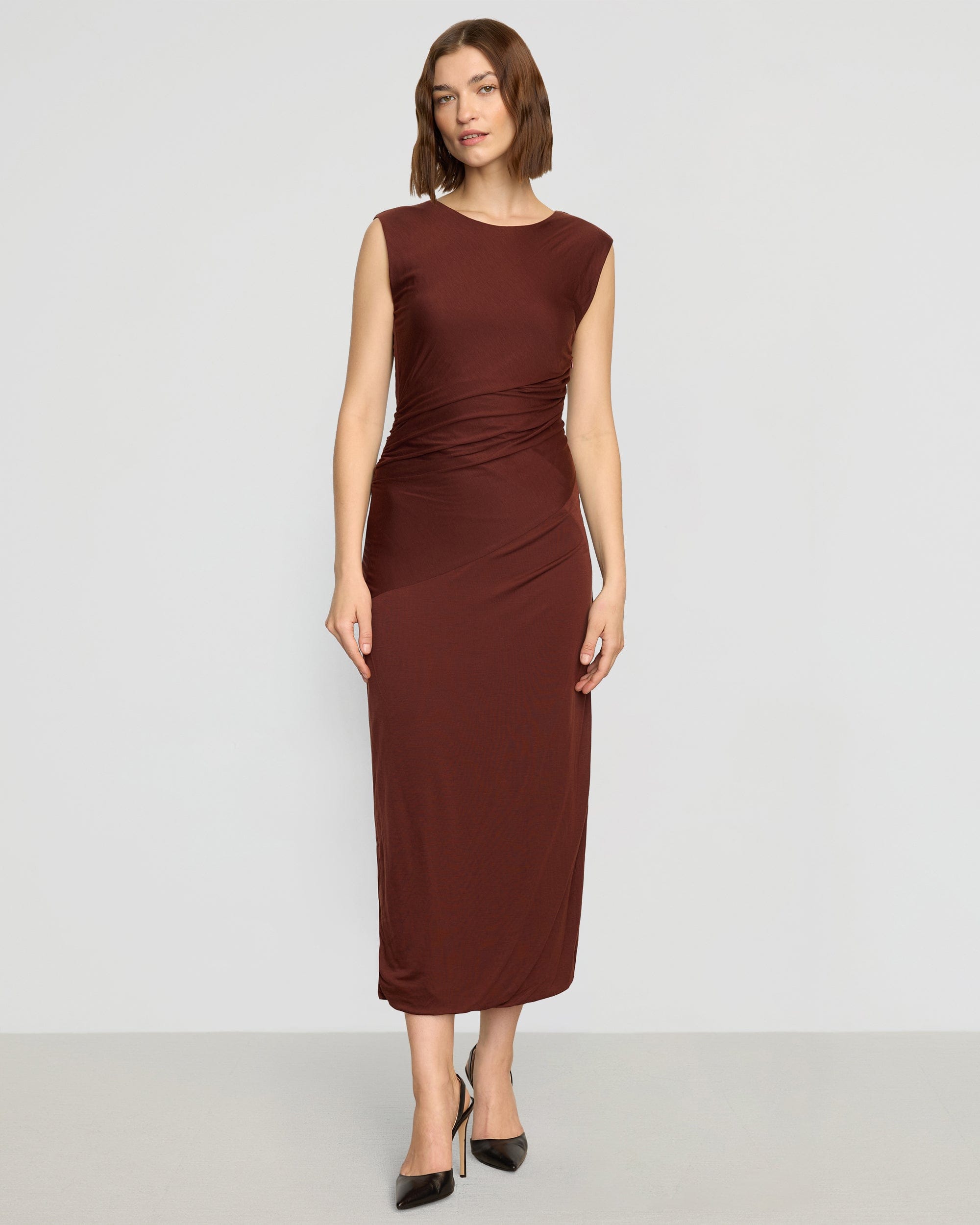 Rowena Twisted Tencel Jersey Dress - Image 8
