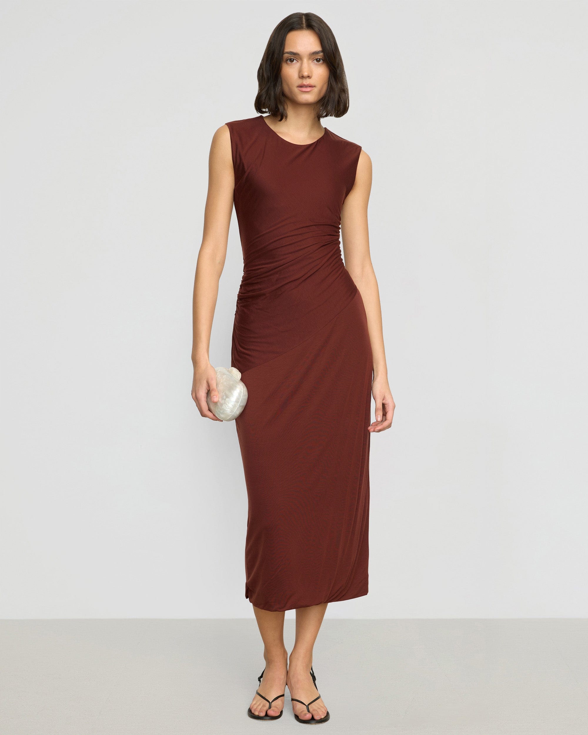Rowena Twisted Tencel Jersey Dress - Image 2