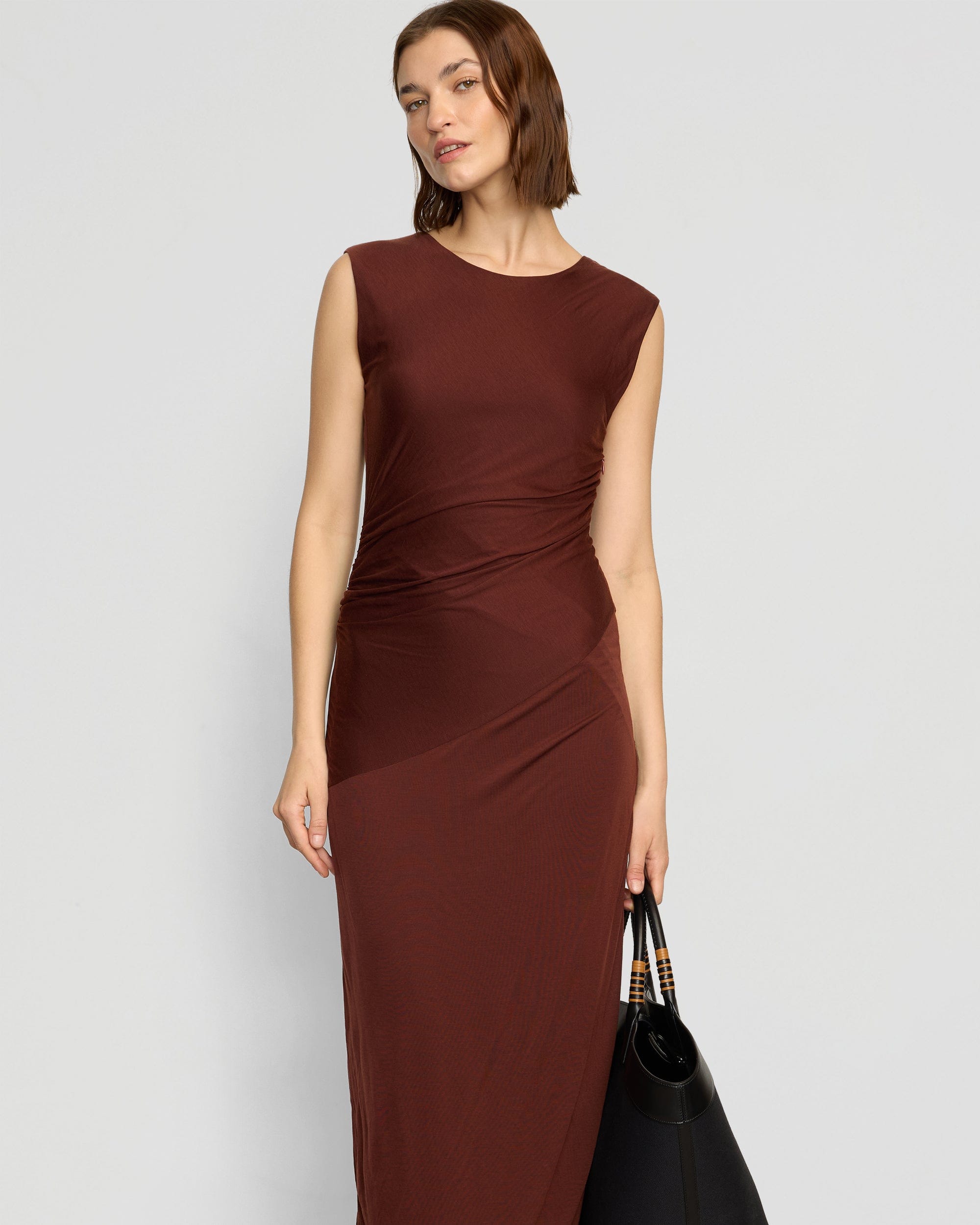 Rowena Twisted Tencel Jersey Dress - Image 11