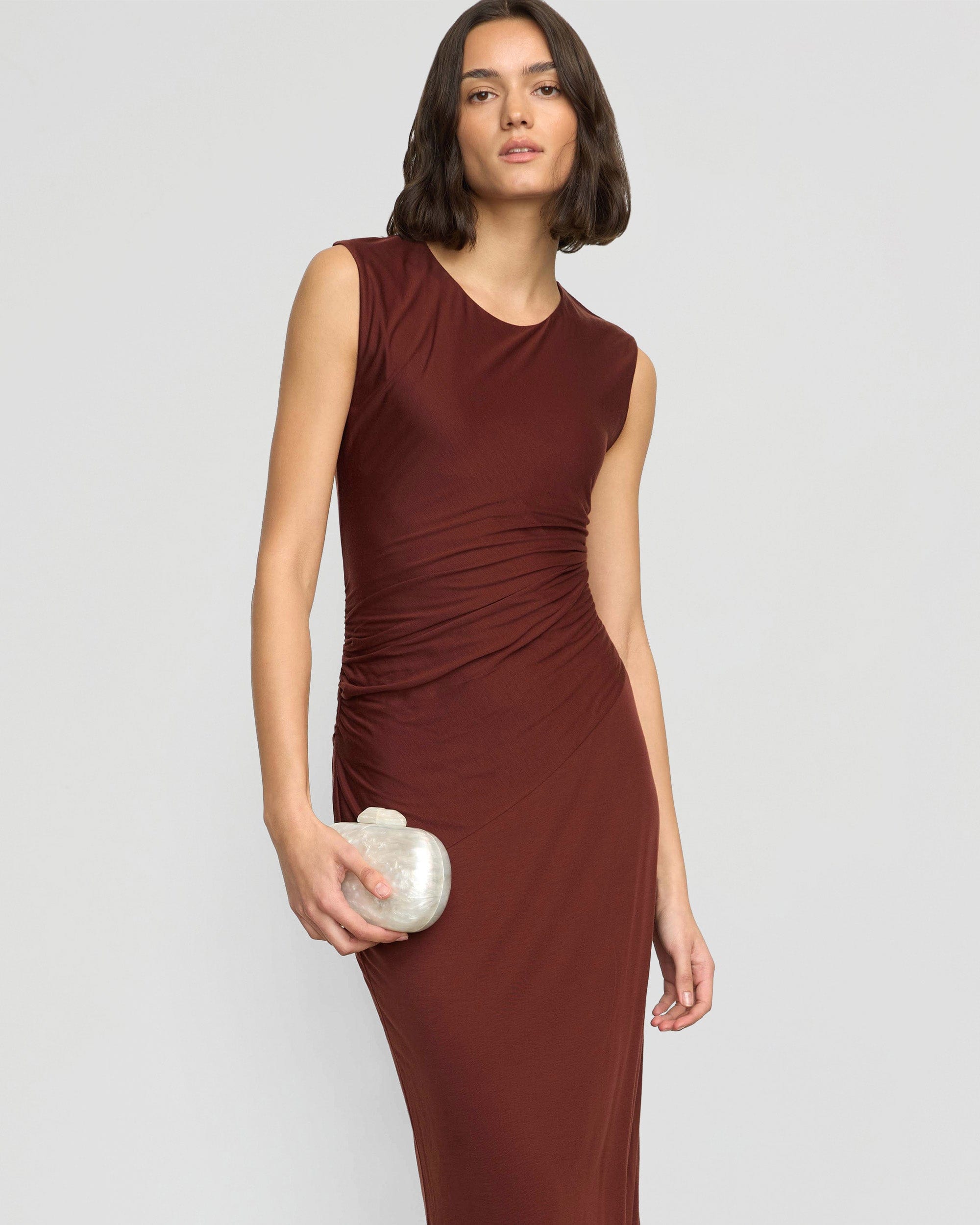 Rowena Twisted Tencel Jersey Dress - Image 6