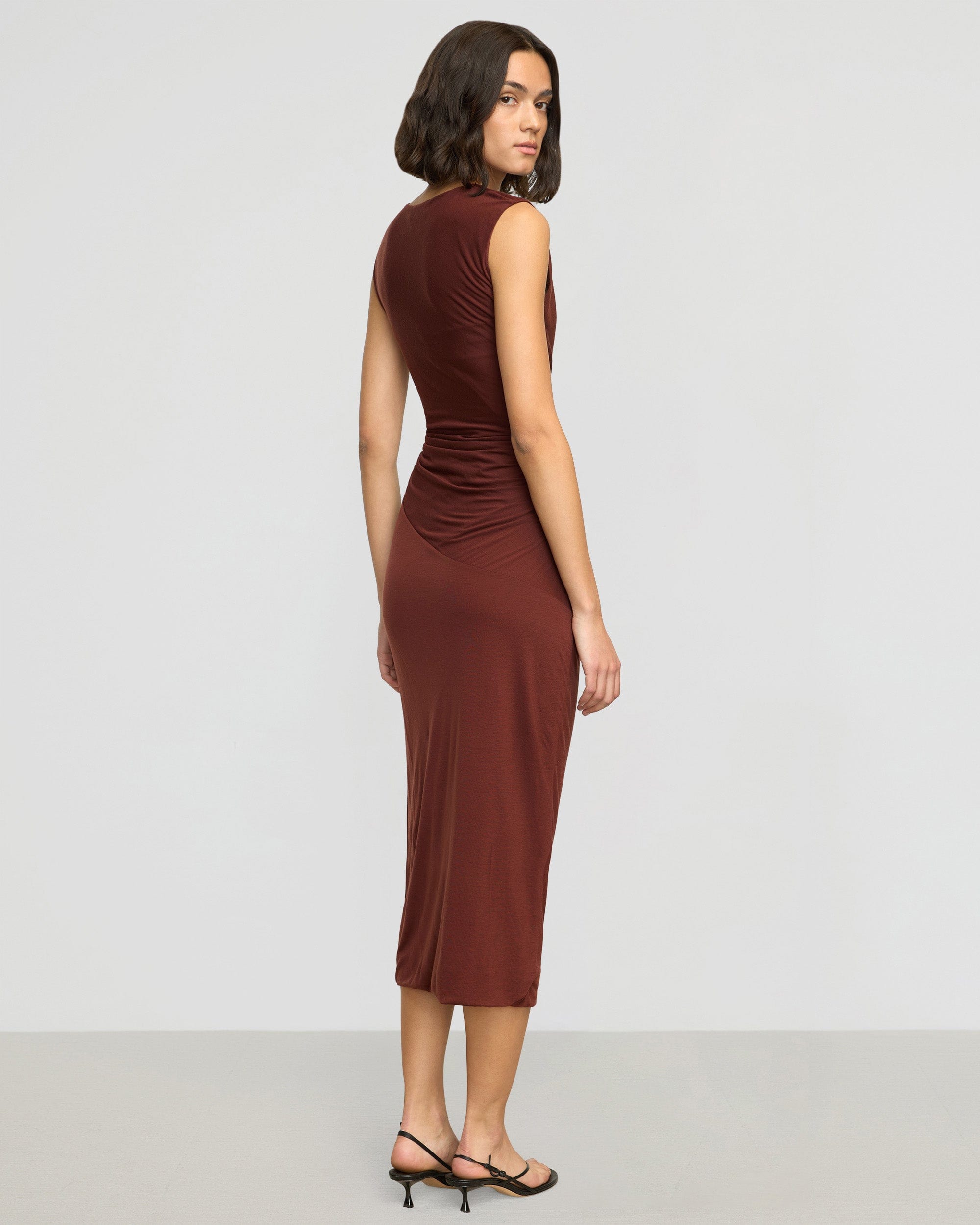 Rowena Twisted Tencel Jersey Dress - Image 7
