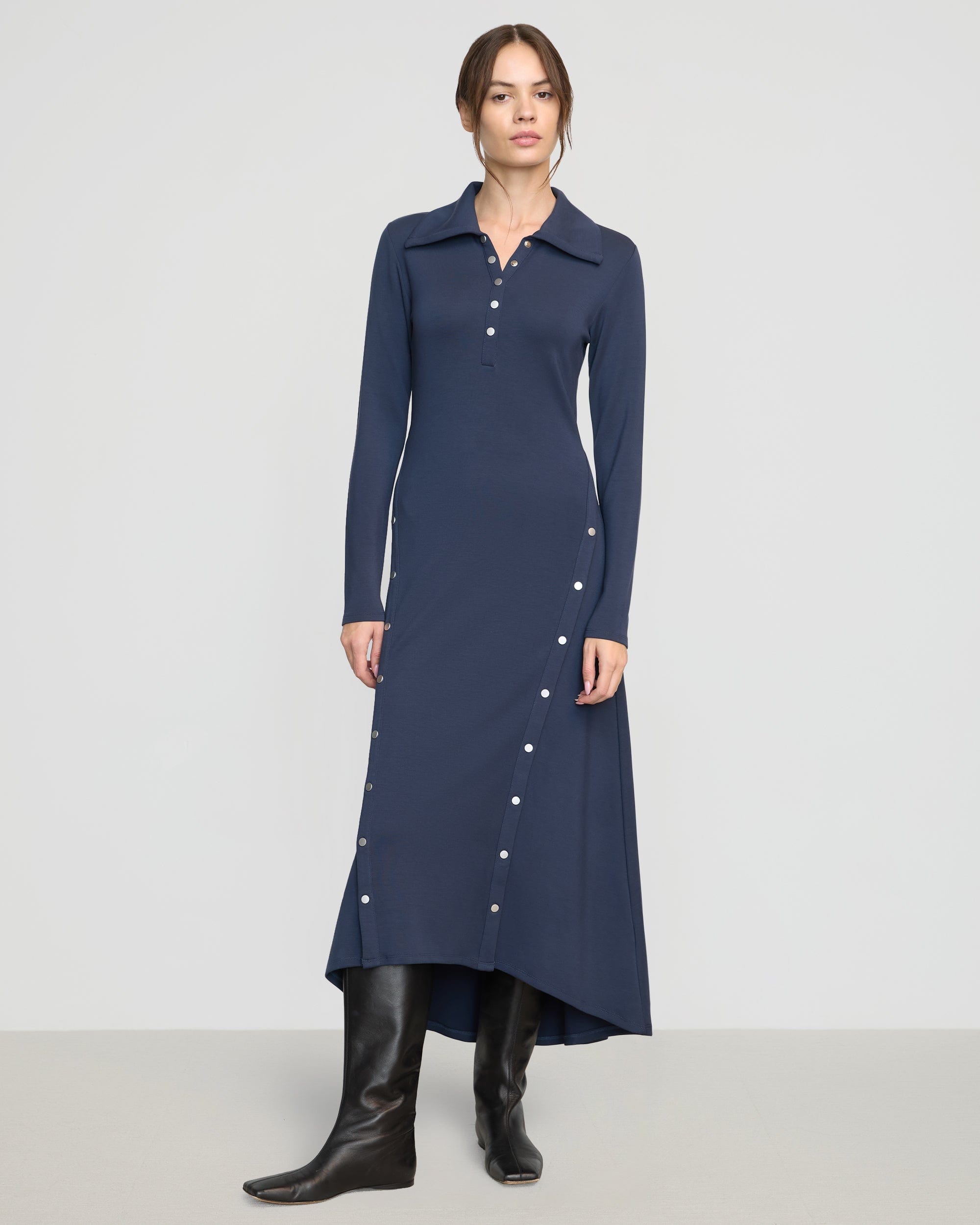 Shawna Button-Accent Collared Dress - Image 5