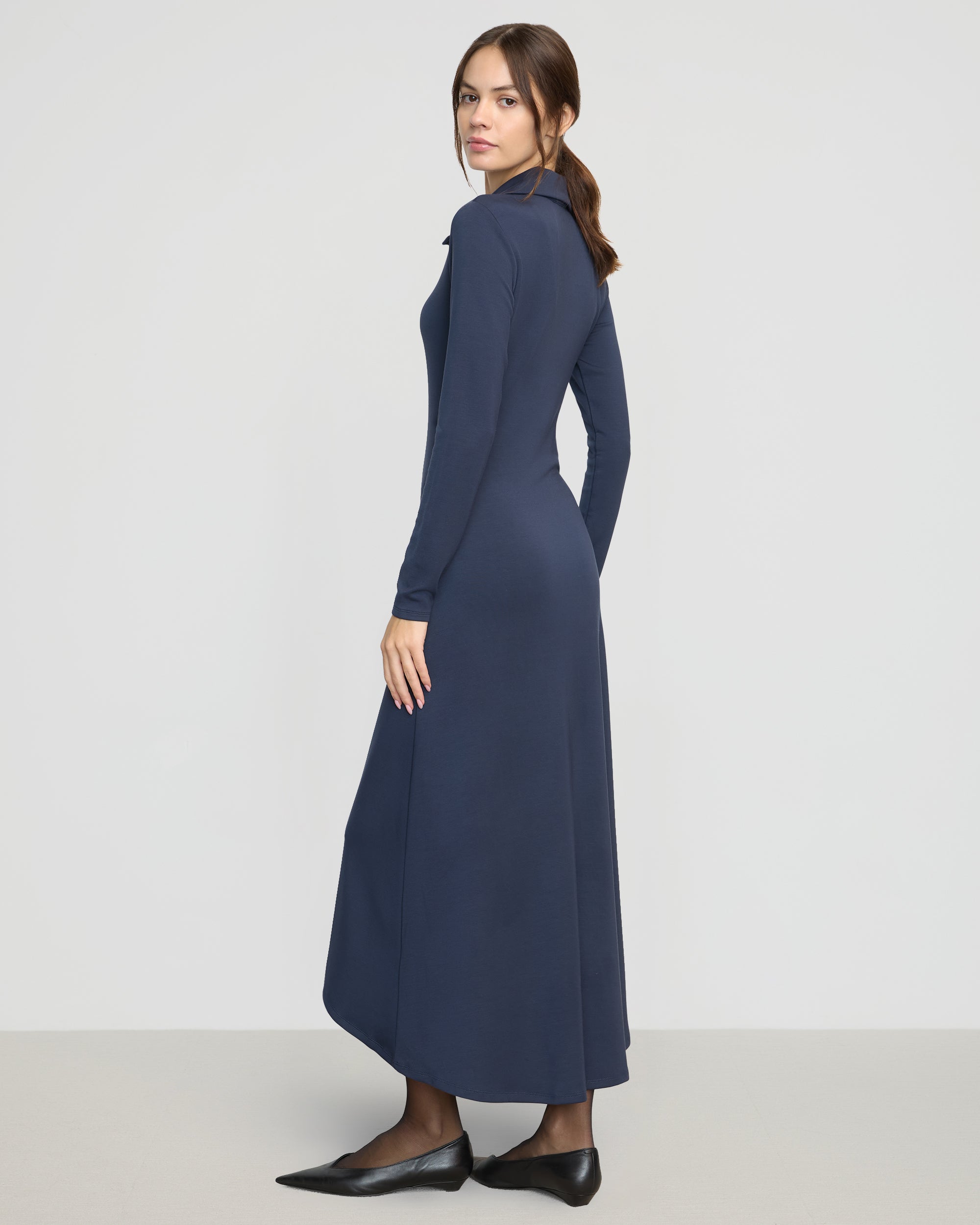 Shawna Button-Accent Collared Dress - Image 6