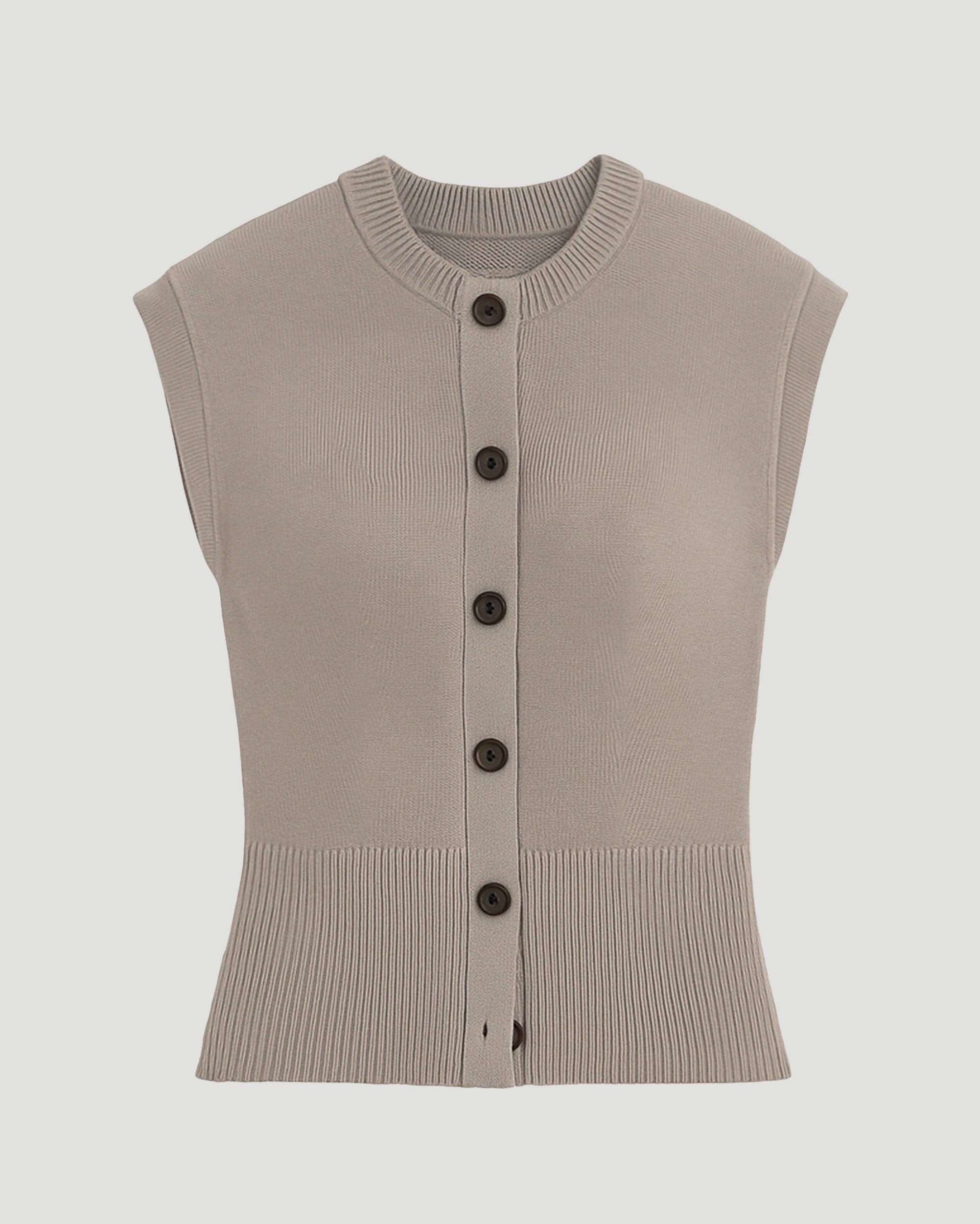 Solea Button Knit Vest - Image 2