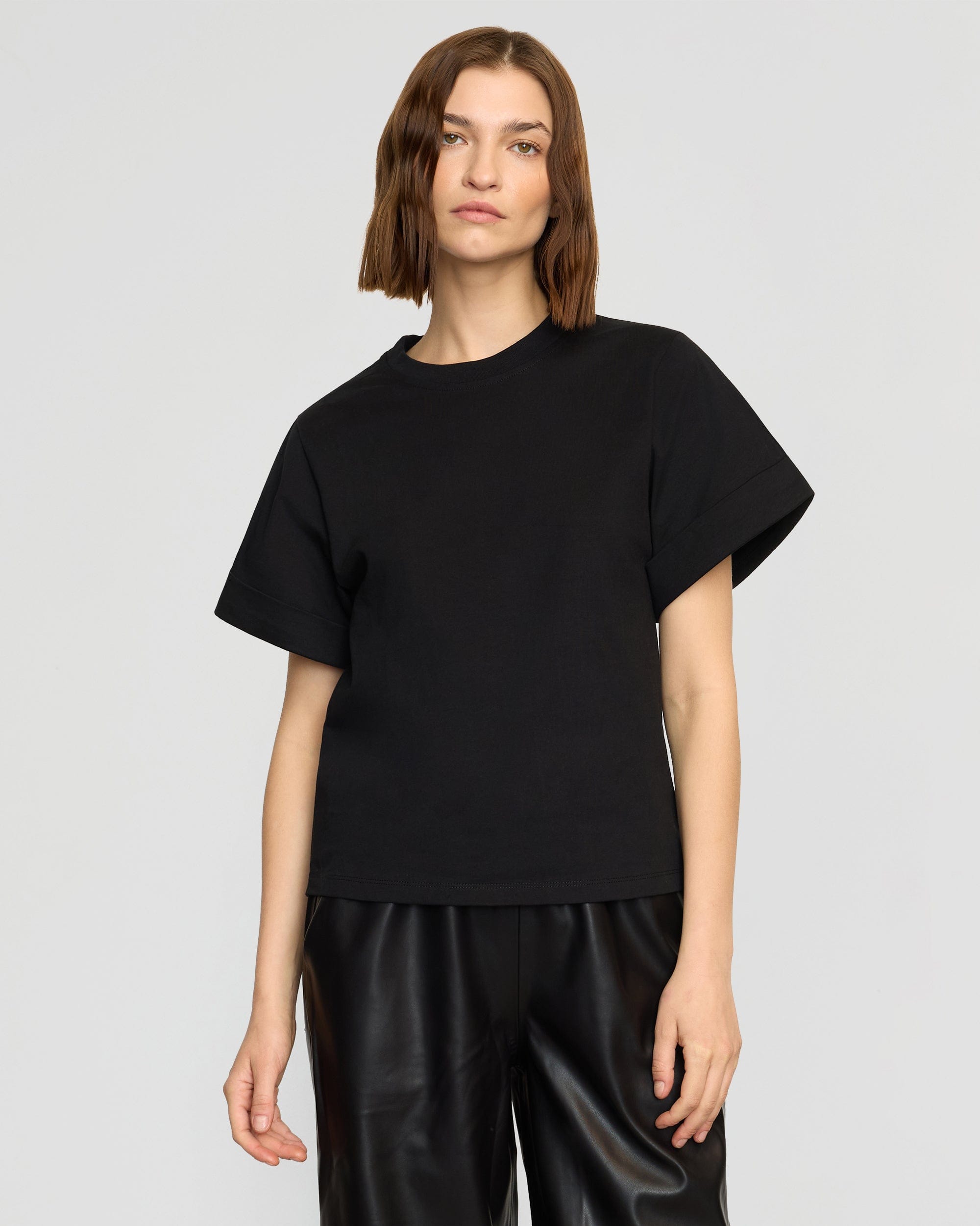 Terri Organic Cotton Structured-Cuff Tee - Image 4