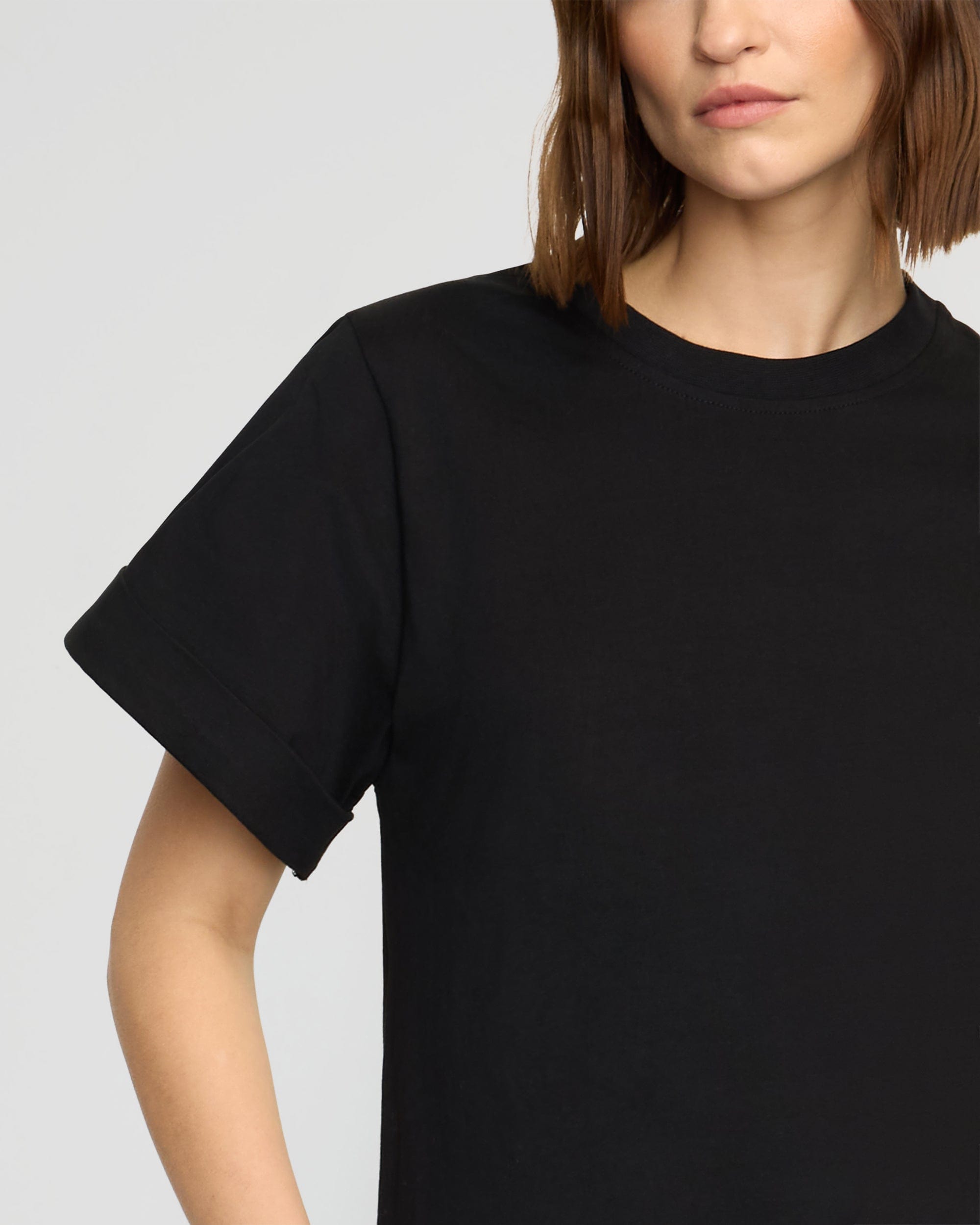 Terri Organic Cotton Structured-Cuff Tee - Image 5