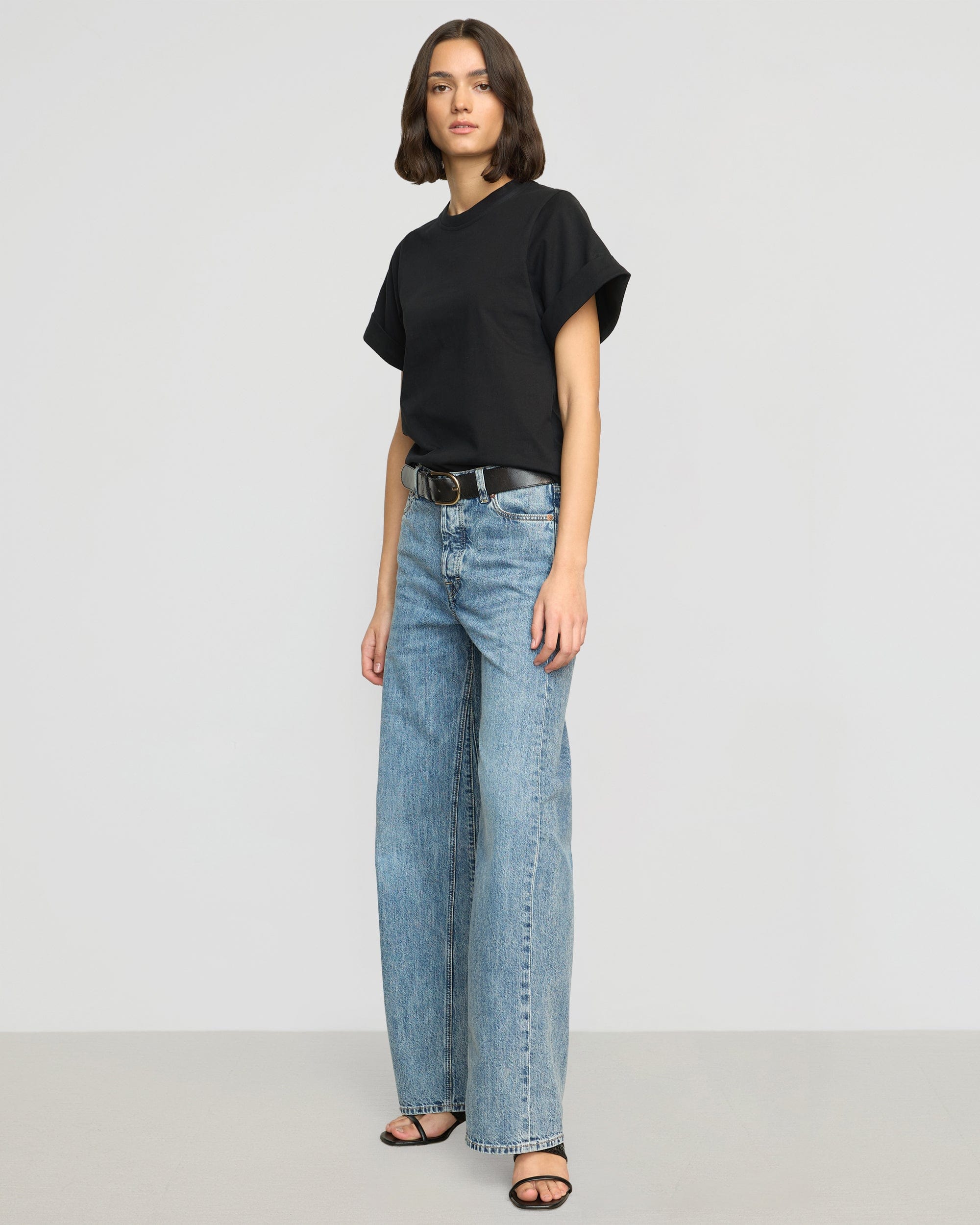 Terri Organic Cotton Structured-Cuff Tee - Image 3