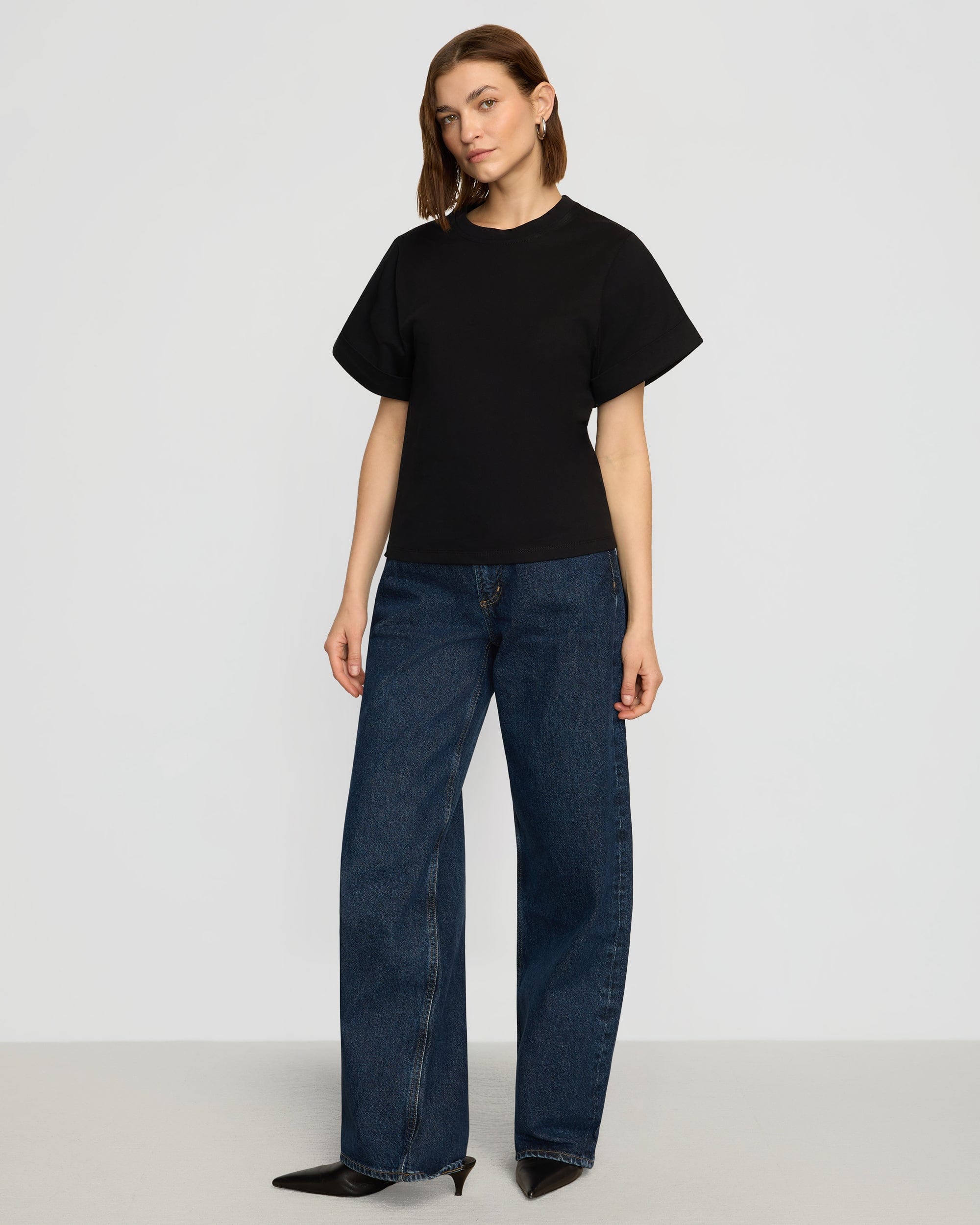 Terri Organic Cotton Structured-Cuff Tee - Image 6