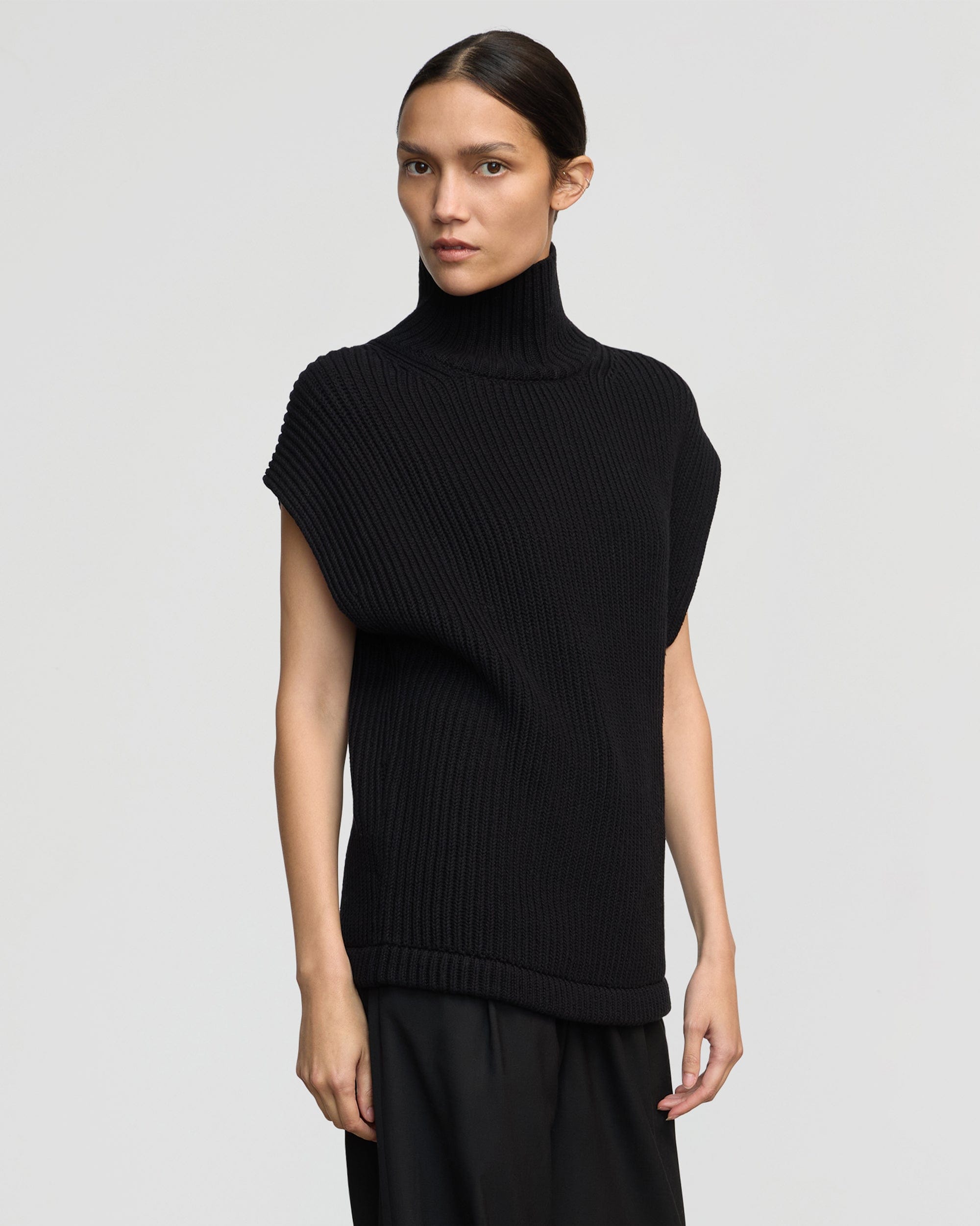 Tully Organic Cotton Turtleneck Vest - Image 2