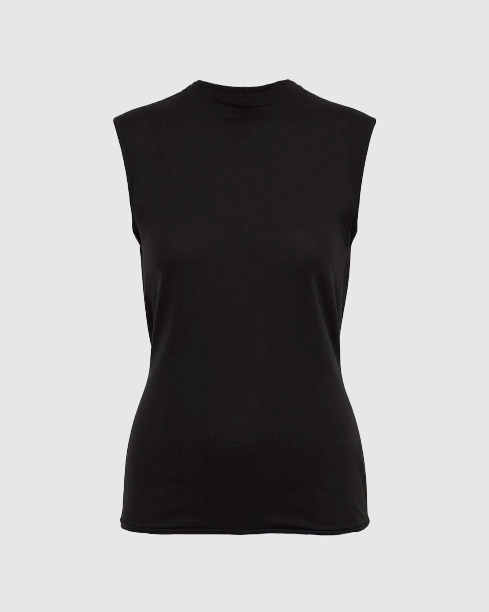 Vallo Semi-Sheer Cowl-Back Knit Blouse - Image 7
