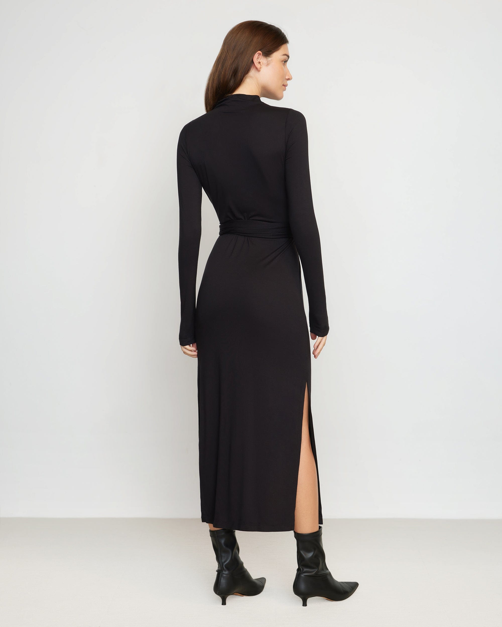 Vero Tie-Front Long-Sleeve Dress - Image 7