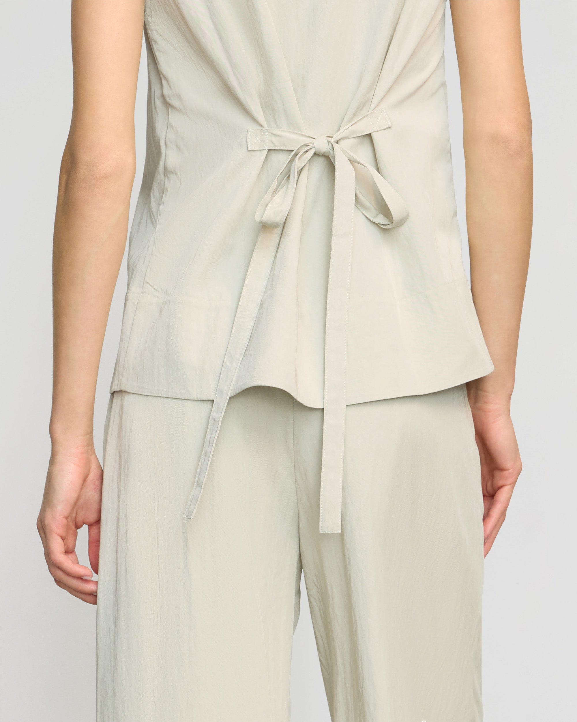 Zhou Tie-Back Button Vest - Image 6