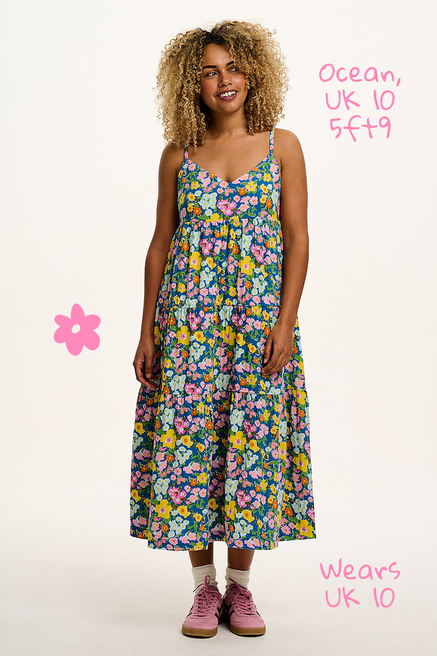Mable - Maxi Dress in Island Blooms Scribbled Floral Print - Image 2