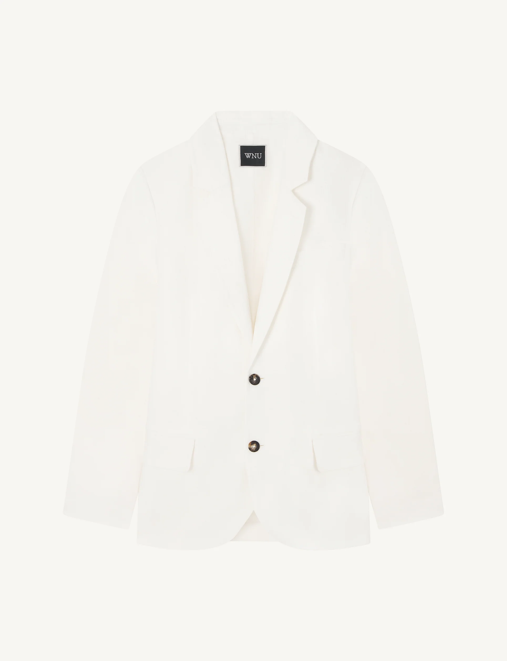 Hutton Blazer: Linen, Ivory - Image 2