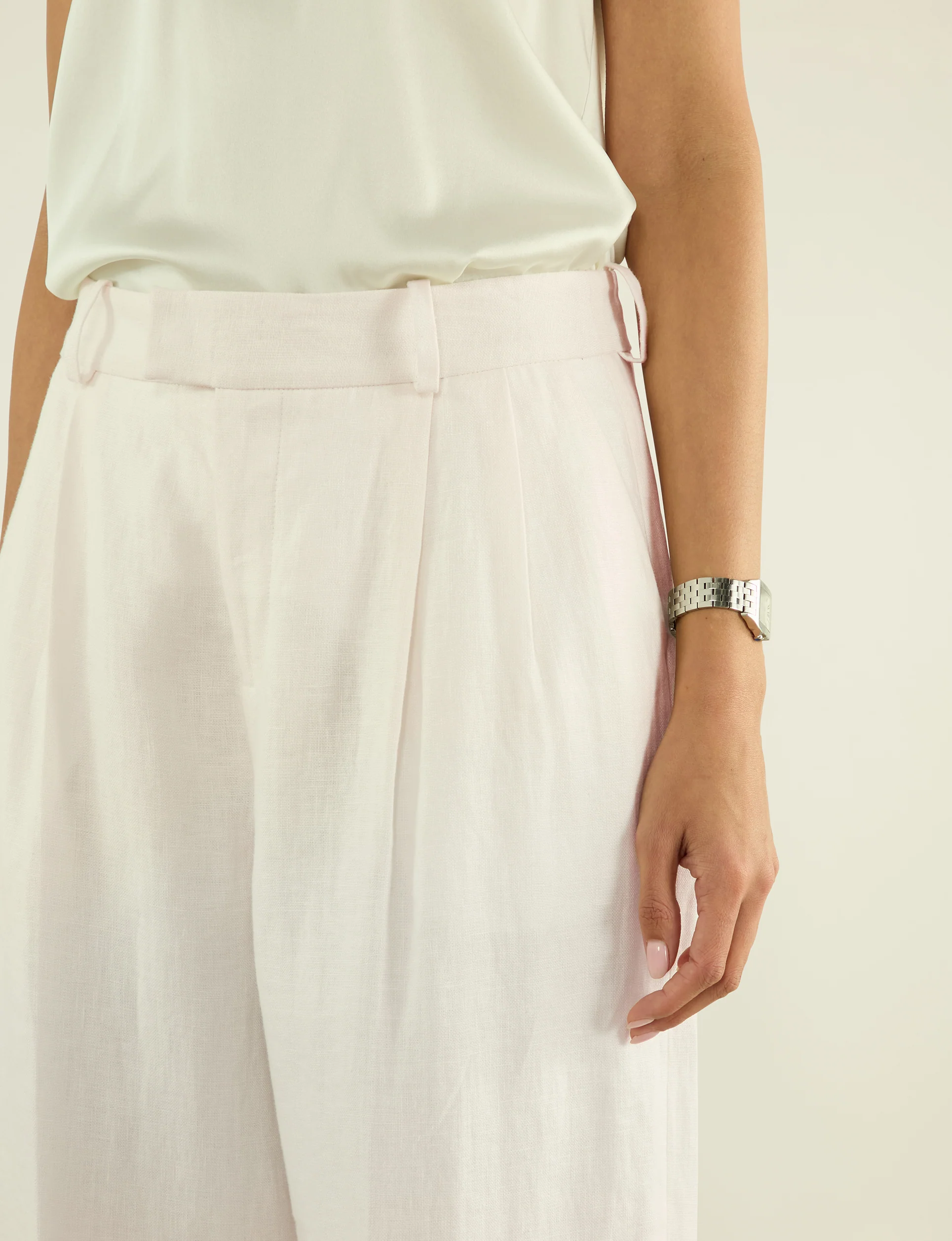 Rampling Trouser: Linen, Ivory - Image 5