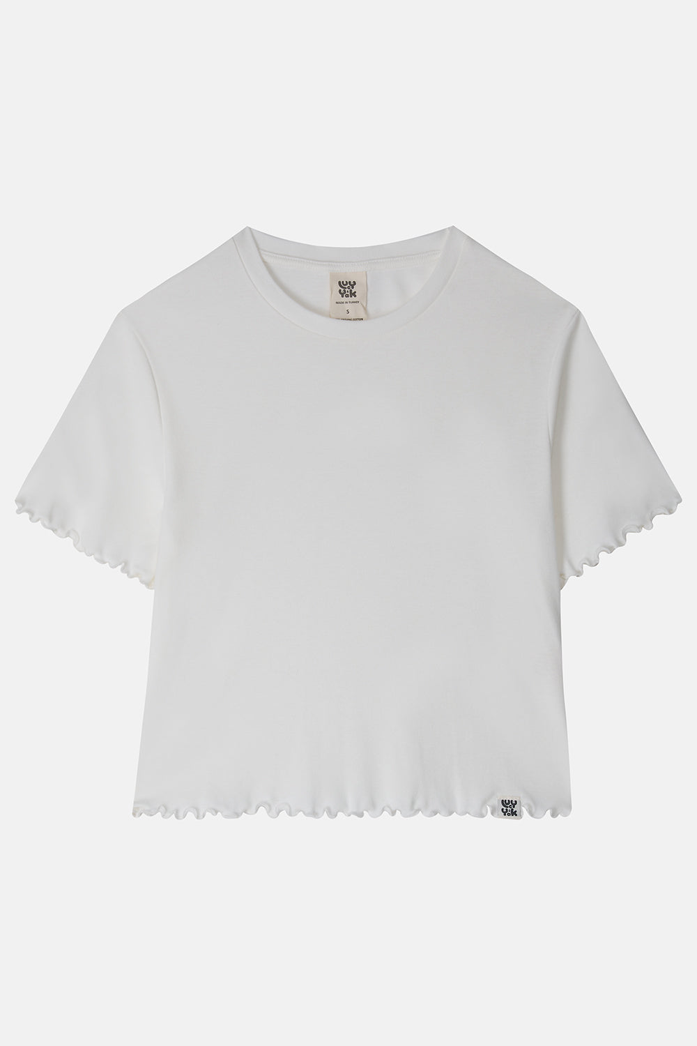 Greta - Cropped Cotton Top in Ecru - Image 2