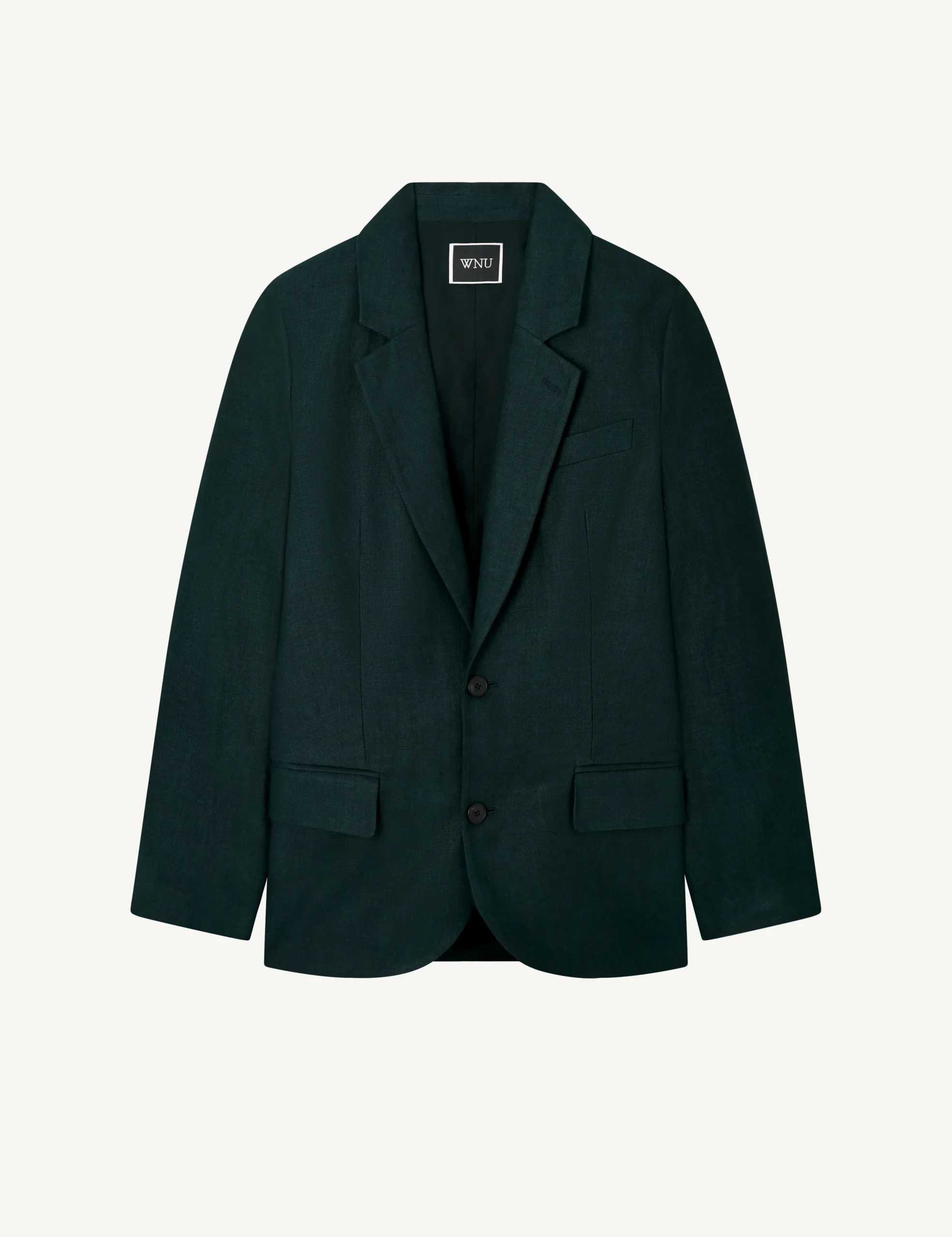 Hutton Blazer: Linen, Navy Blue - Image 5