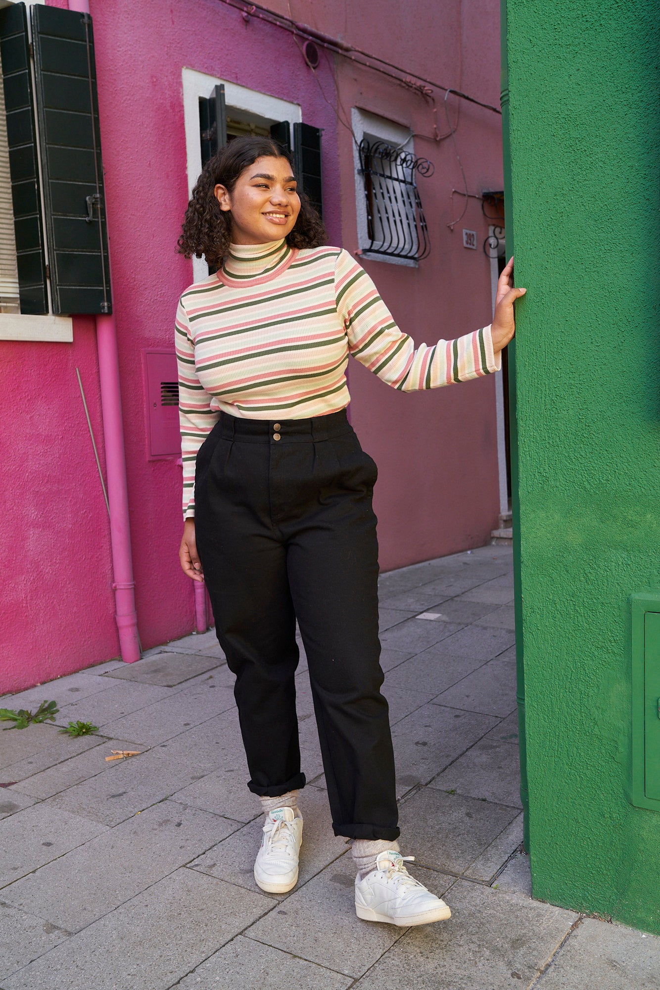 Addison - Cotton Jeans in Black - Image 8