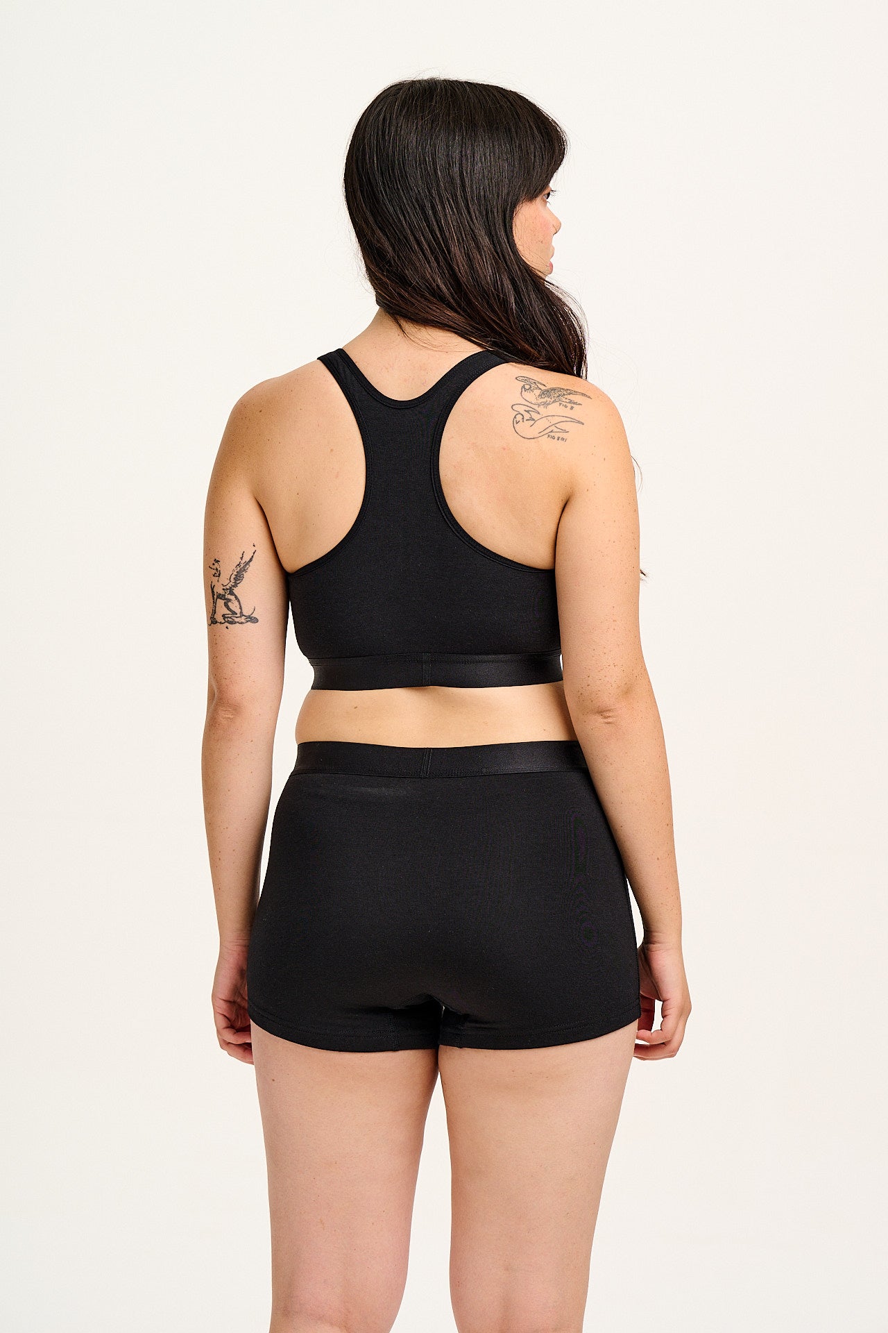 Joey - Cotton & Bamboo Boxer Shorts in Black - Image 4