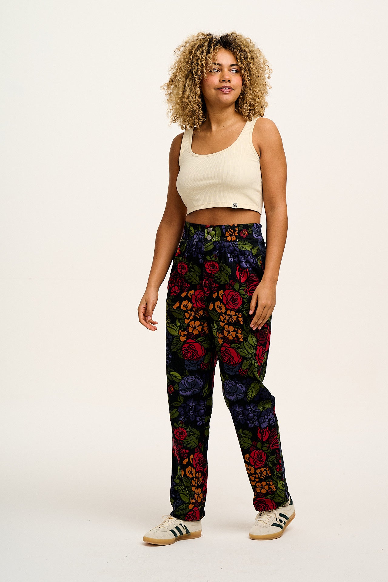 Addison - Cotton Jeans in Maria Print - Image 9