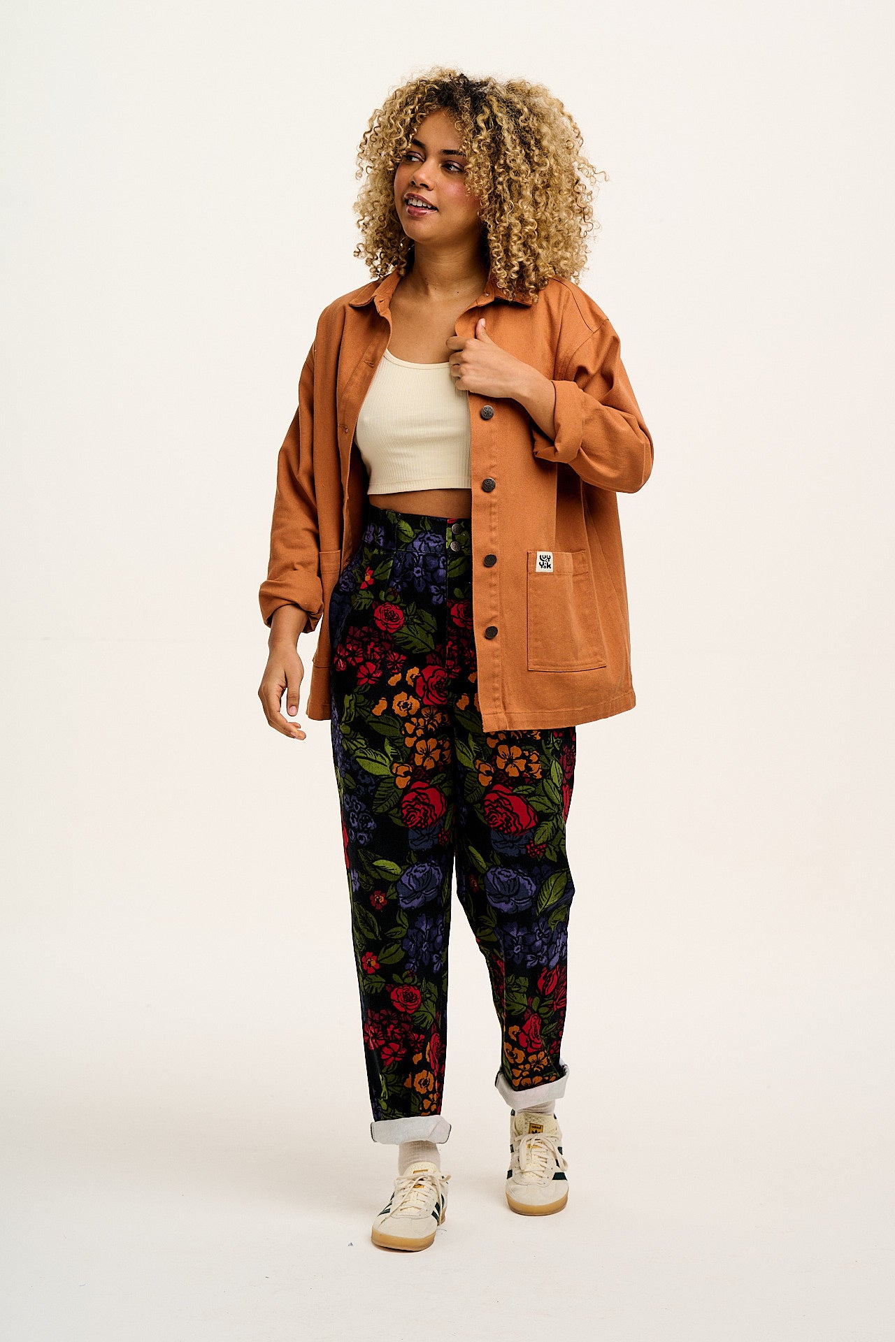 Addison - Cotton Jeans in Maria Print - Image 10