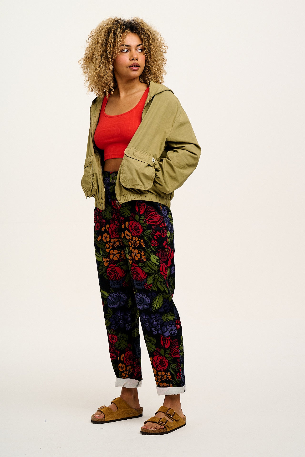 Addison - Cotton Jeans in Maria Print - Image 4