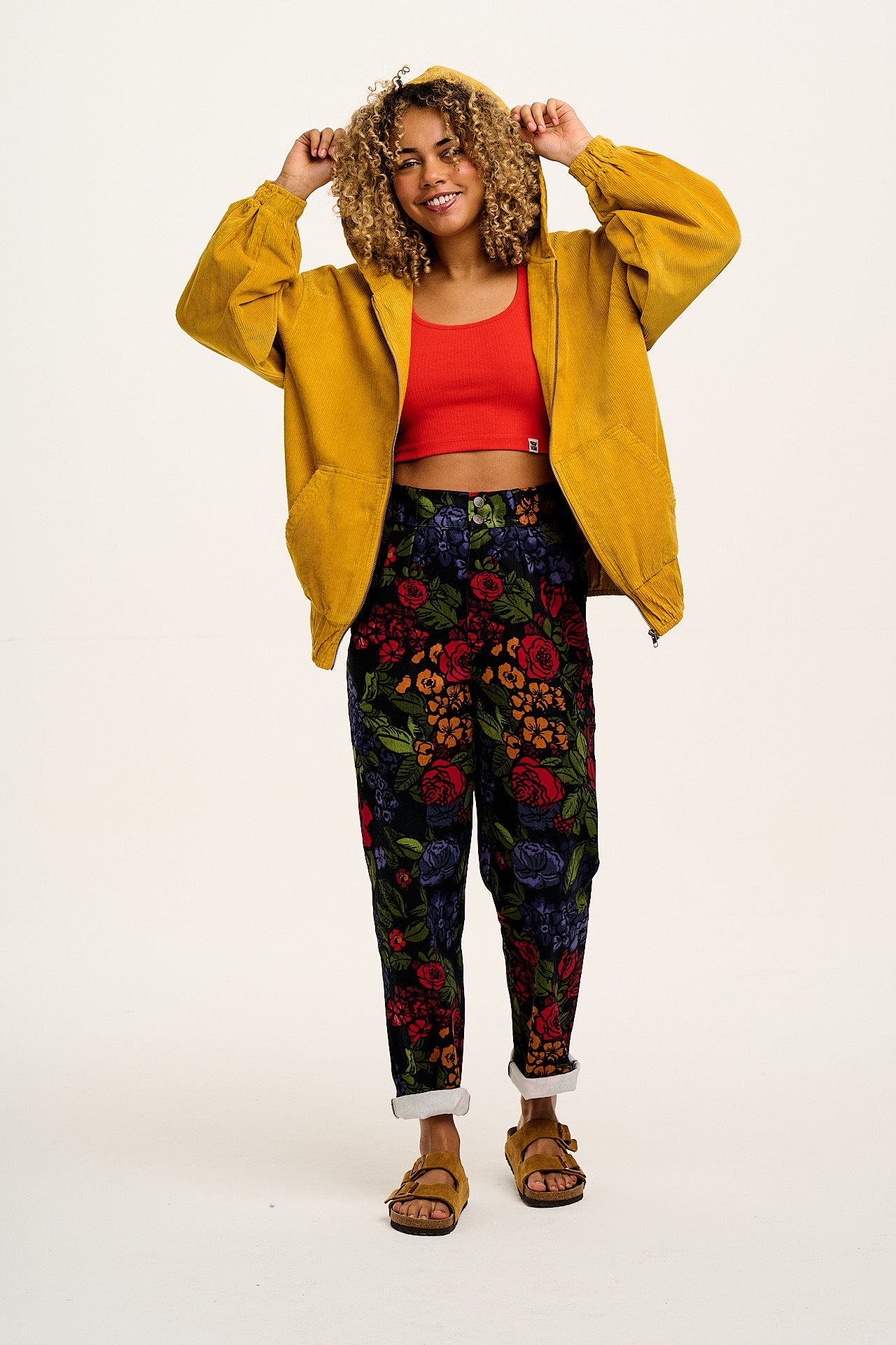 Addison - Cotton Jeans in Maria Print - Image 5