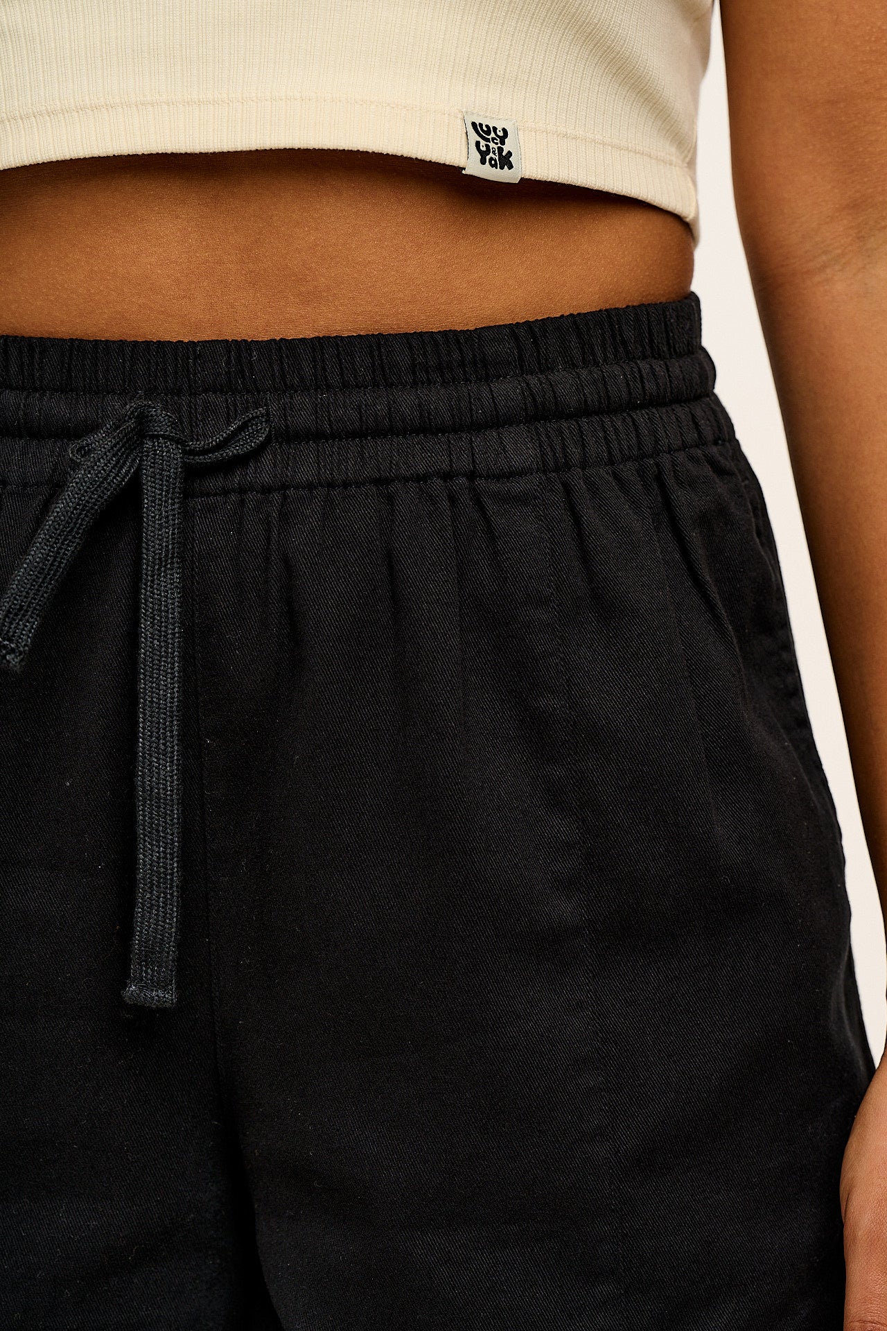 Charlie - Cotton Shorts in Black - Image 3