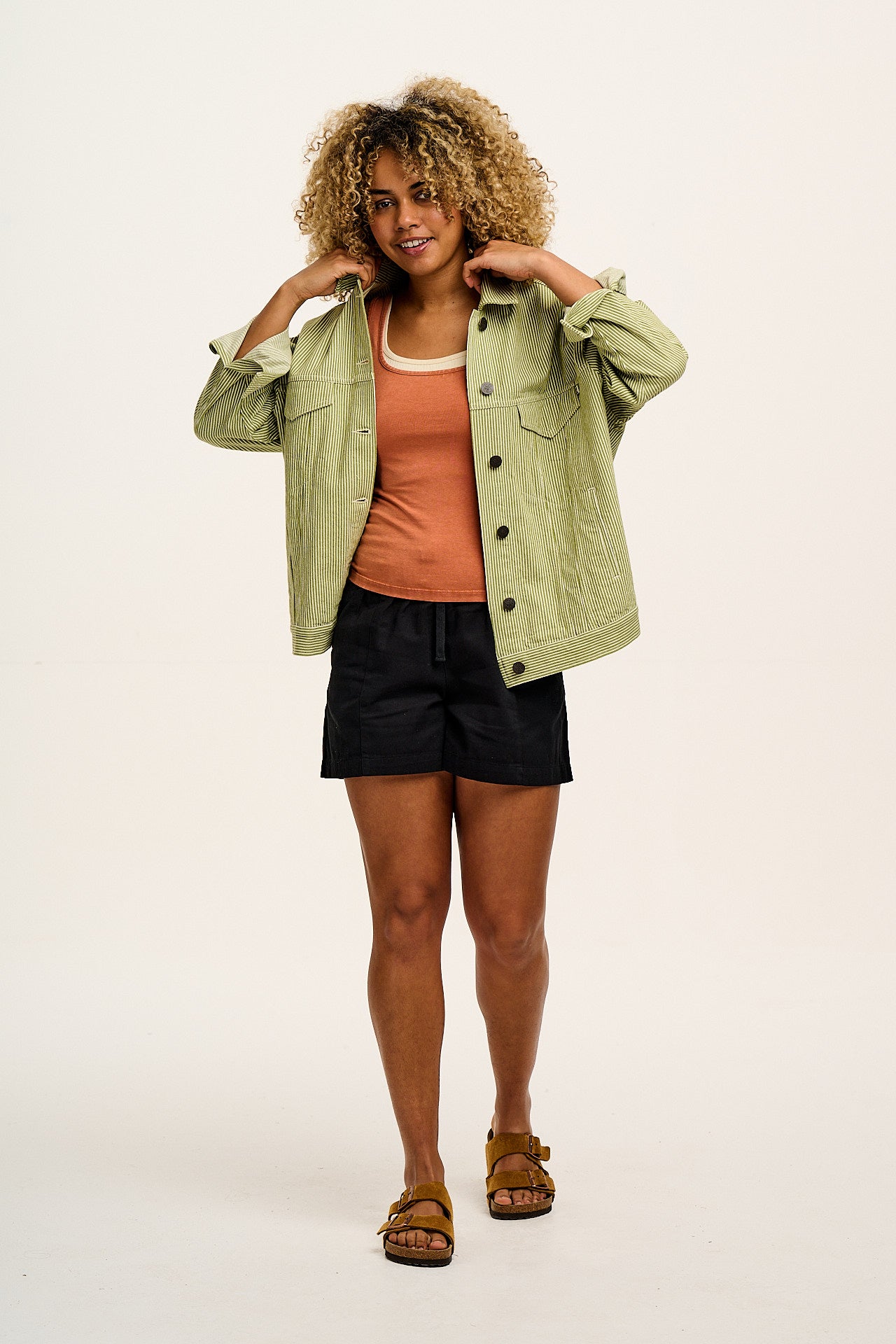 Charlie - Cotton Shorts in Black - Image 9