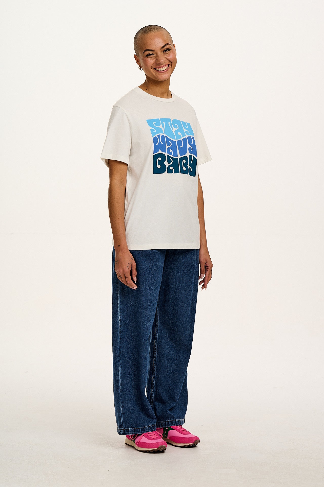 Denver - Cotton Tee in Stay Wavy Print - Image 6