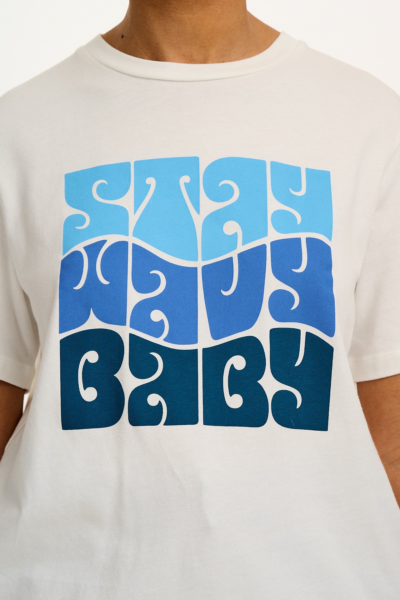 Denver - Cotton Tee in Stay Wavy Print - Image 2