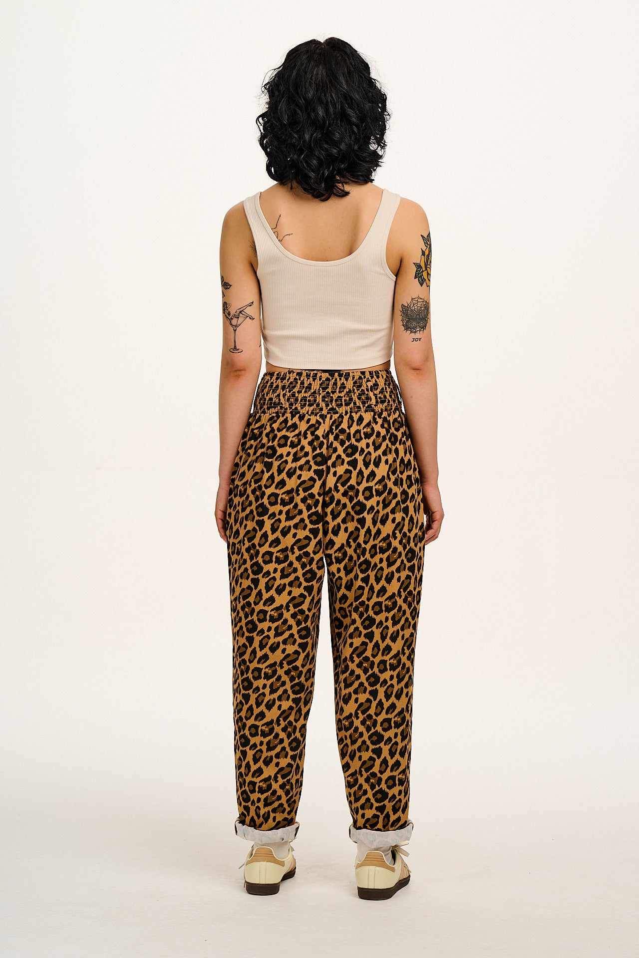 Alexa - Cotton Trousers in Leopard Print - Image 6