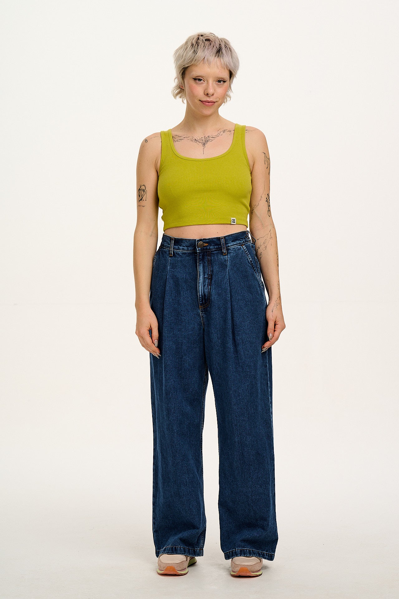 Josy - Vest Top in Apple Green - Image 4