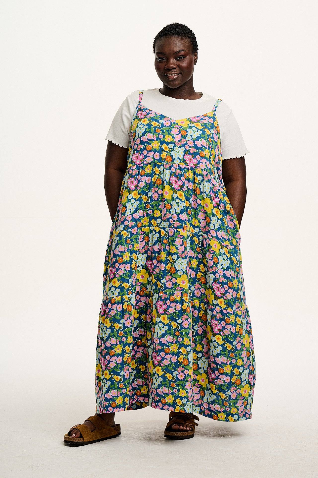Mable - Maxi Dress in Island Blooms Scribbled Floral Print - Image 6