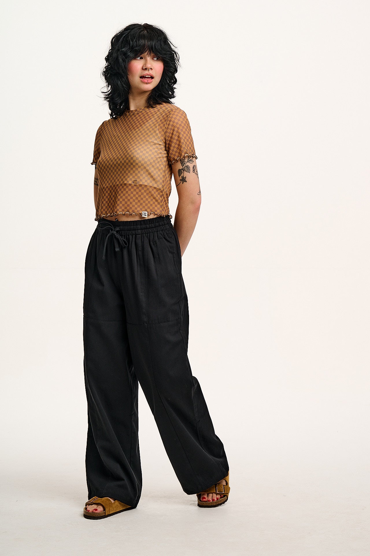 Norris - Cotton Trousers in Black - Image 9