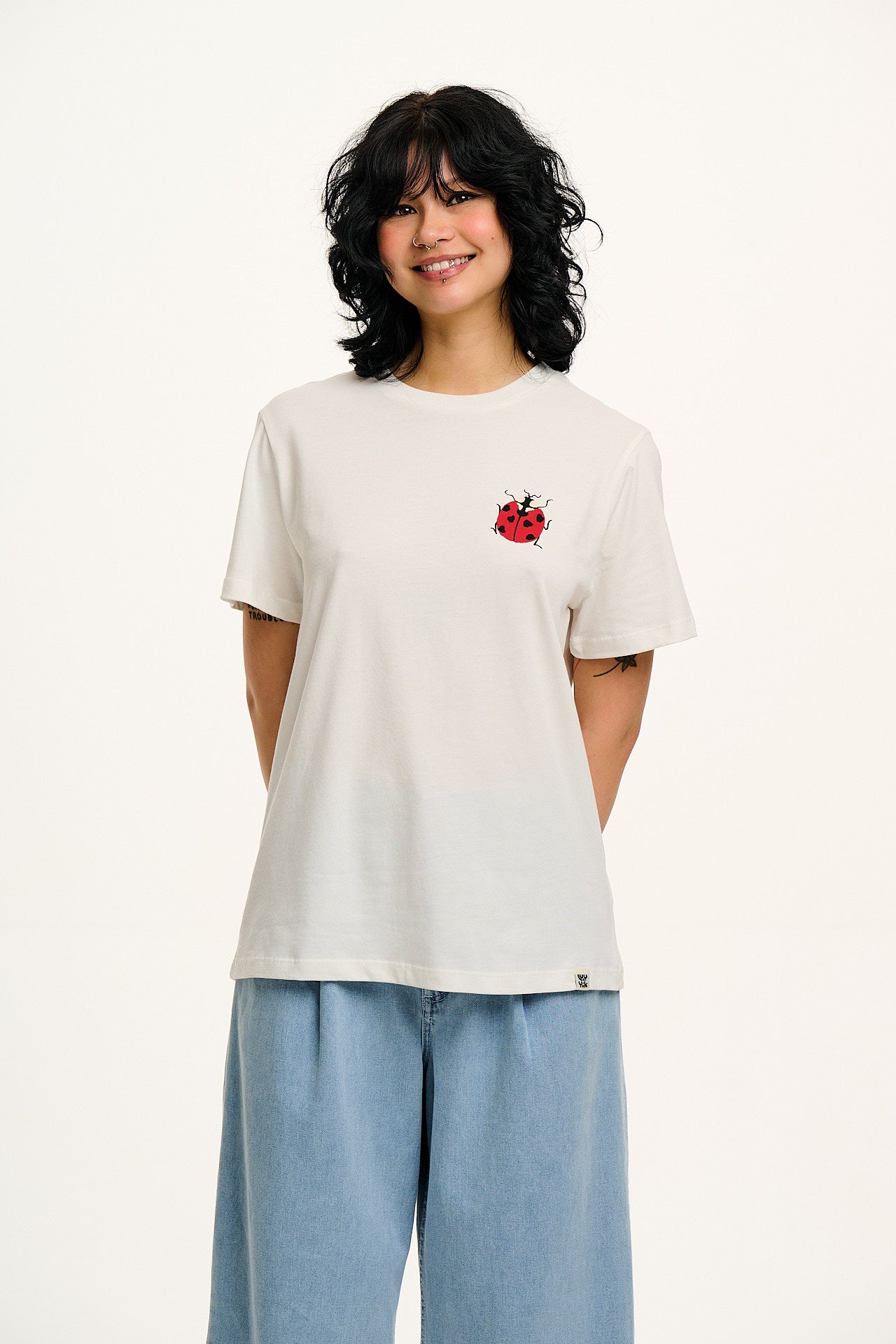 L.E. Denver - Cotton Tee in Artist Print by Esmé Taylor - Image 2