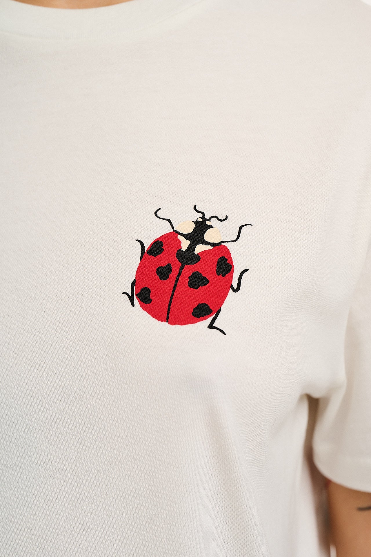 L.E. Denver - Cotton Tee in Artist Print by Esmé Taylor - Image 4